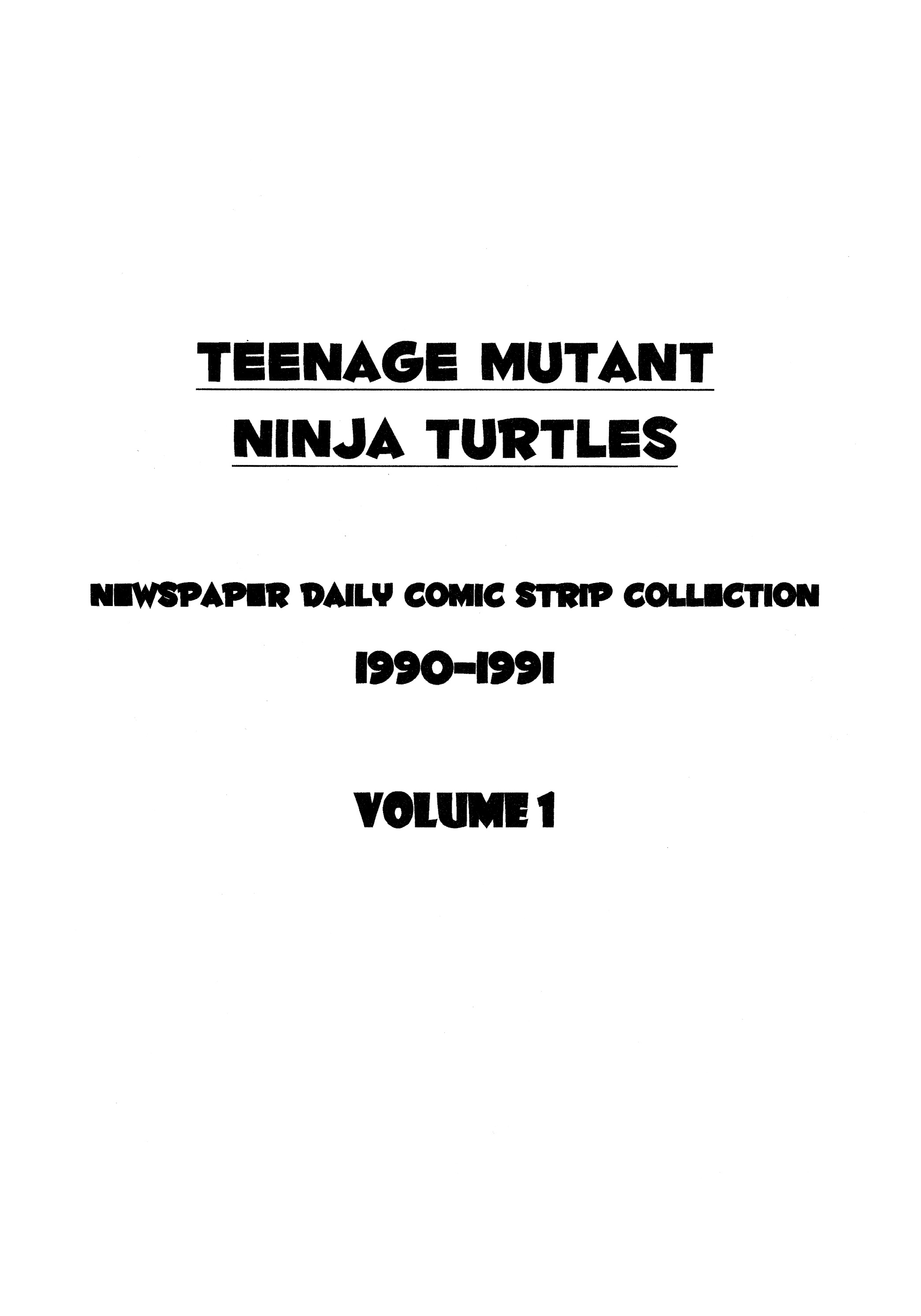 Read online Teenage Mutant Ninja Turtles: Complete Newspaper Daily Comic Strip Collection comic -  Issue # TPB 1 - 2