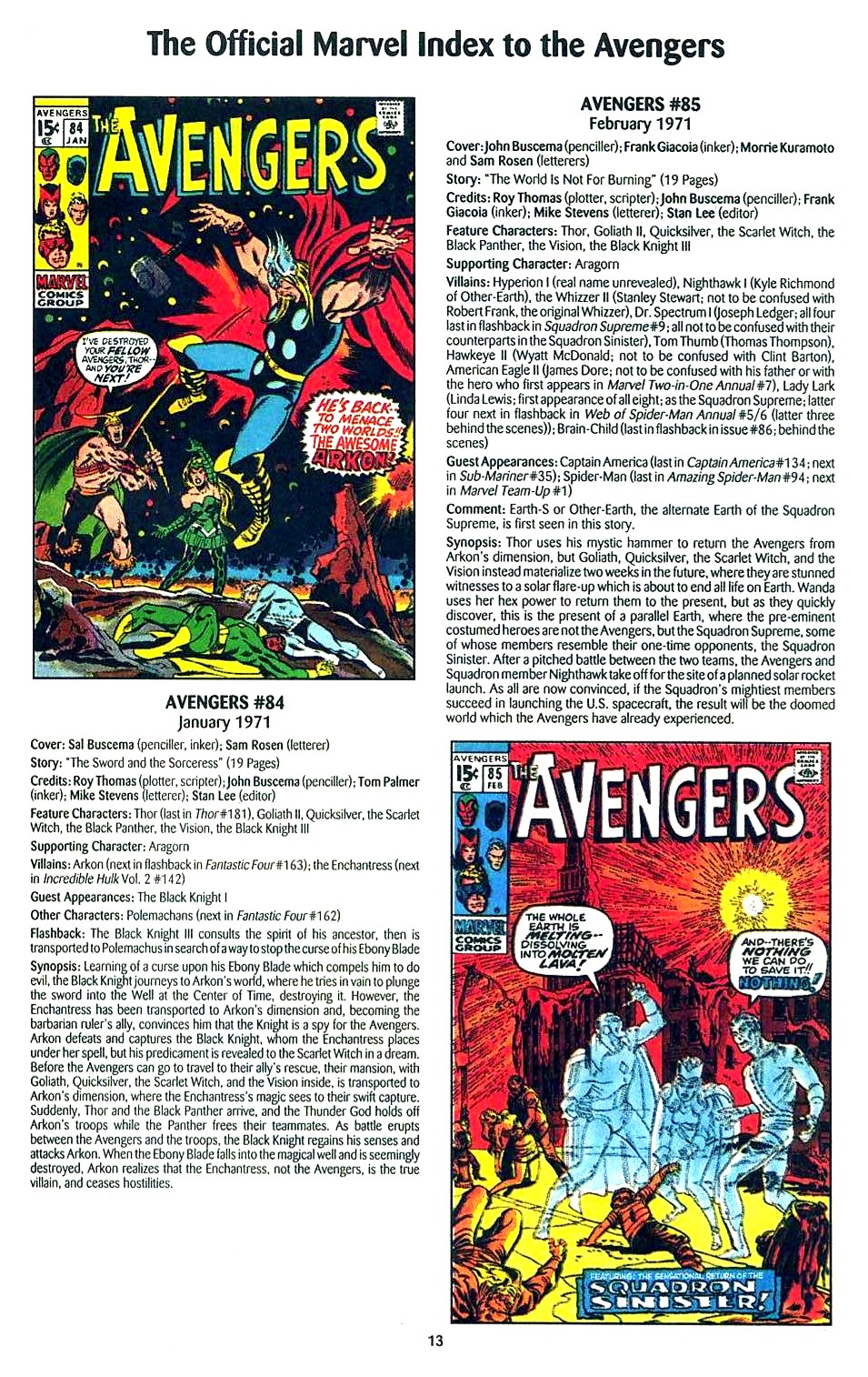 Read online The Official Marvel Index to the Avengers comic -  Issue #2 - 15
