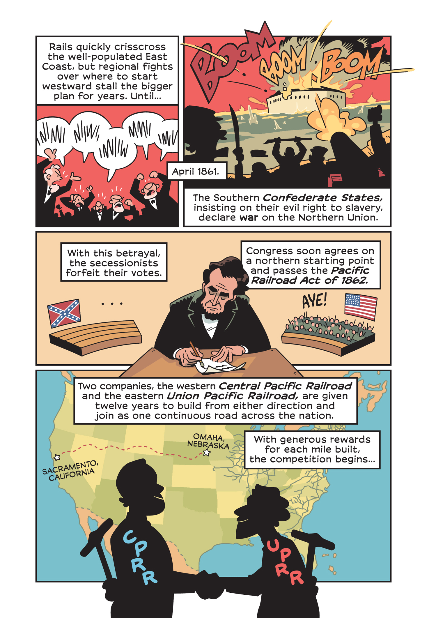 Read online History Comics comic -  Issue # The Transcontinental Railroad - 13
