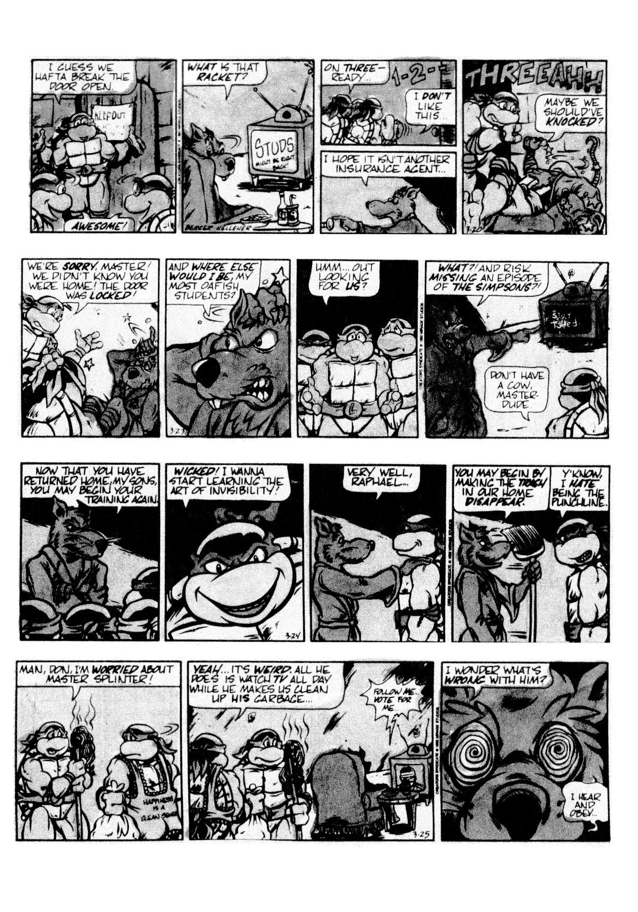 Read online Teenage Mutant Ninja Turtles: Complete Newspaper Daily Comic Strip Collection comic -  Issue # TPB 2 (Part 1) - 99