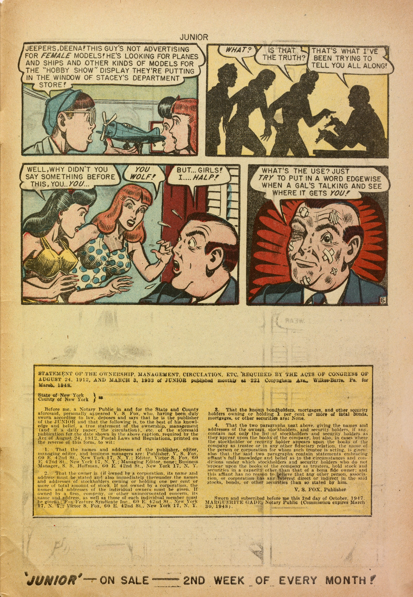 Read online Junior (1947) comic -  Issue #12 - 33