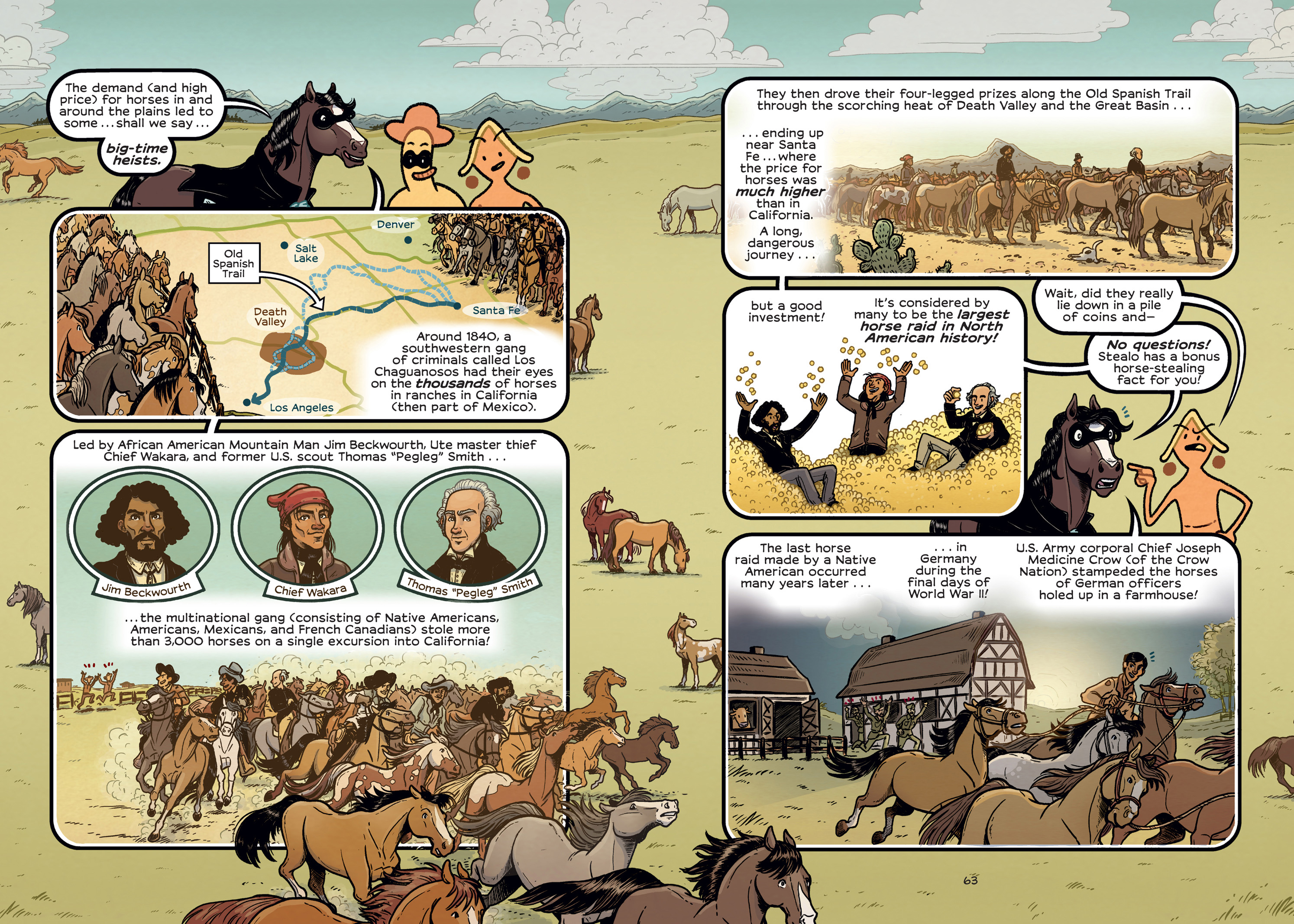 Read online History Comics comic -  Issue # The Wild Mustang - Horses of the American West - 64