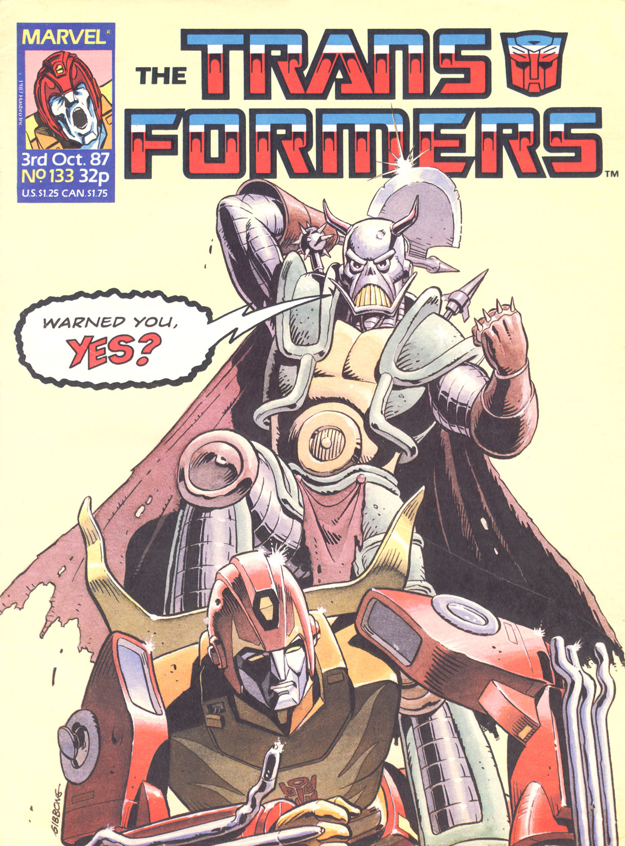 Read online The Transformers (UK) comic -  Issue #133 - 1
