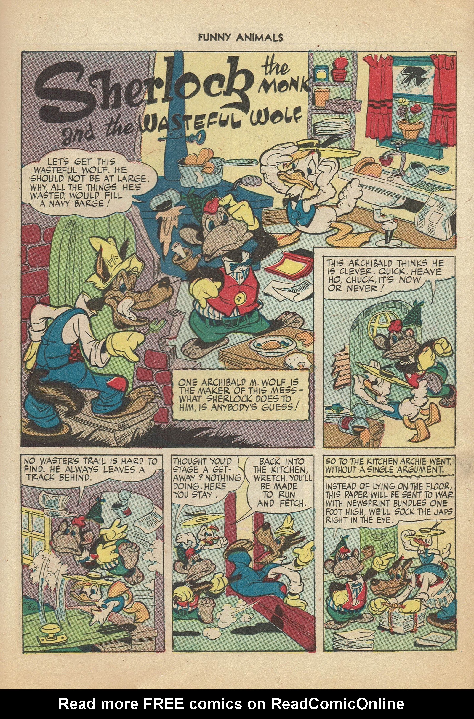 Read online Fawcett's Funny Animals comic -  Issue #25 - 23