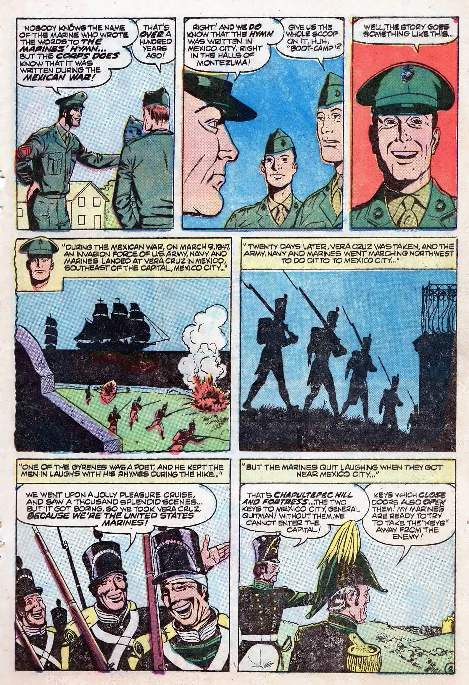 Read online Marines in Action comic -  Issue #10 - 17