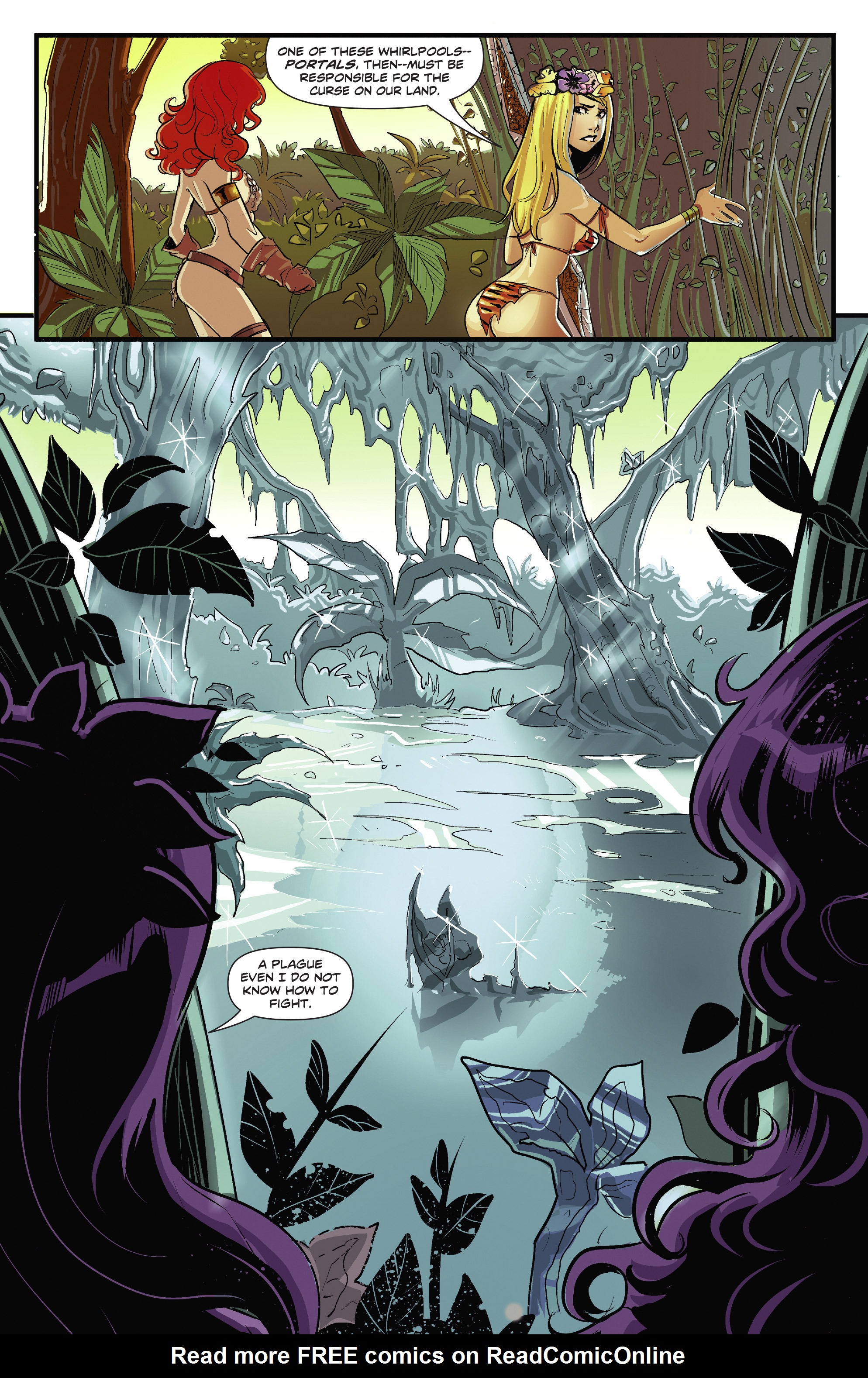 Read online Swords of Sorrow: Red Sonja & Jungle Girl comic -  Issue #1 - 12