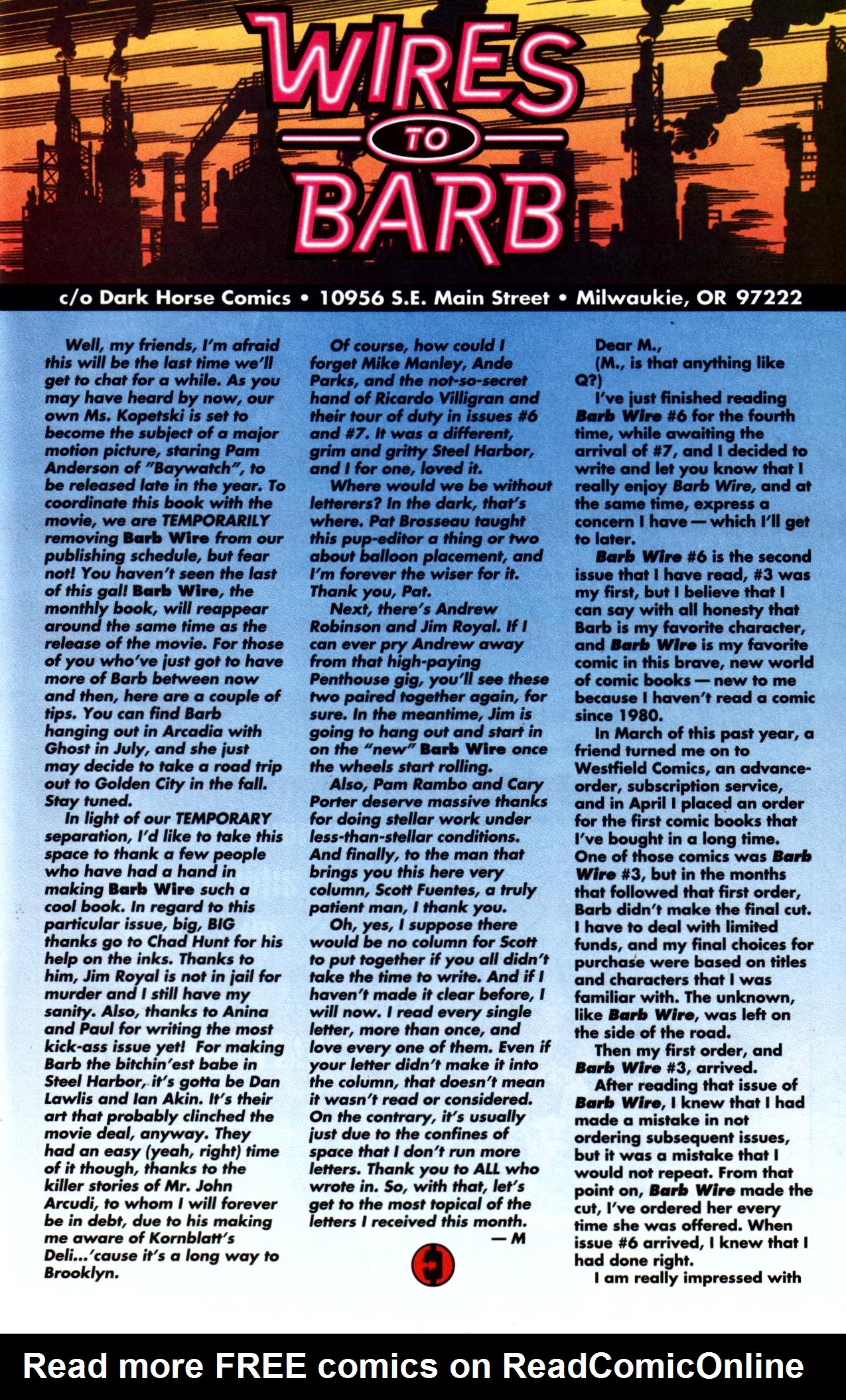 Read online Barb Wire (1994) comic -  Issue #9 - 24