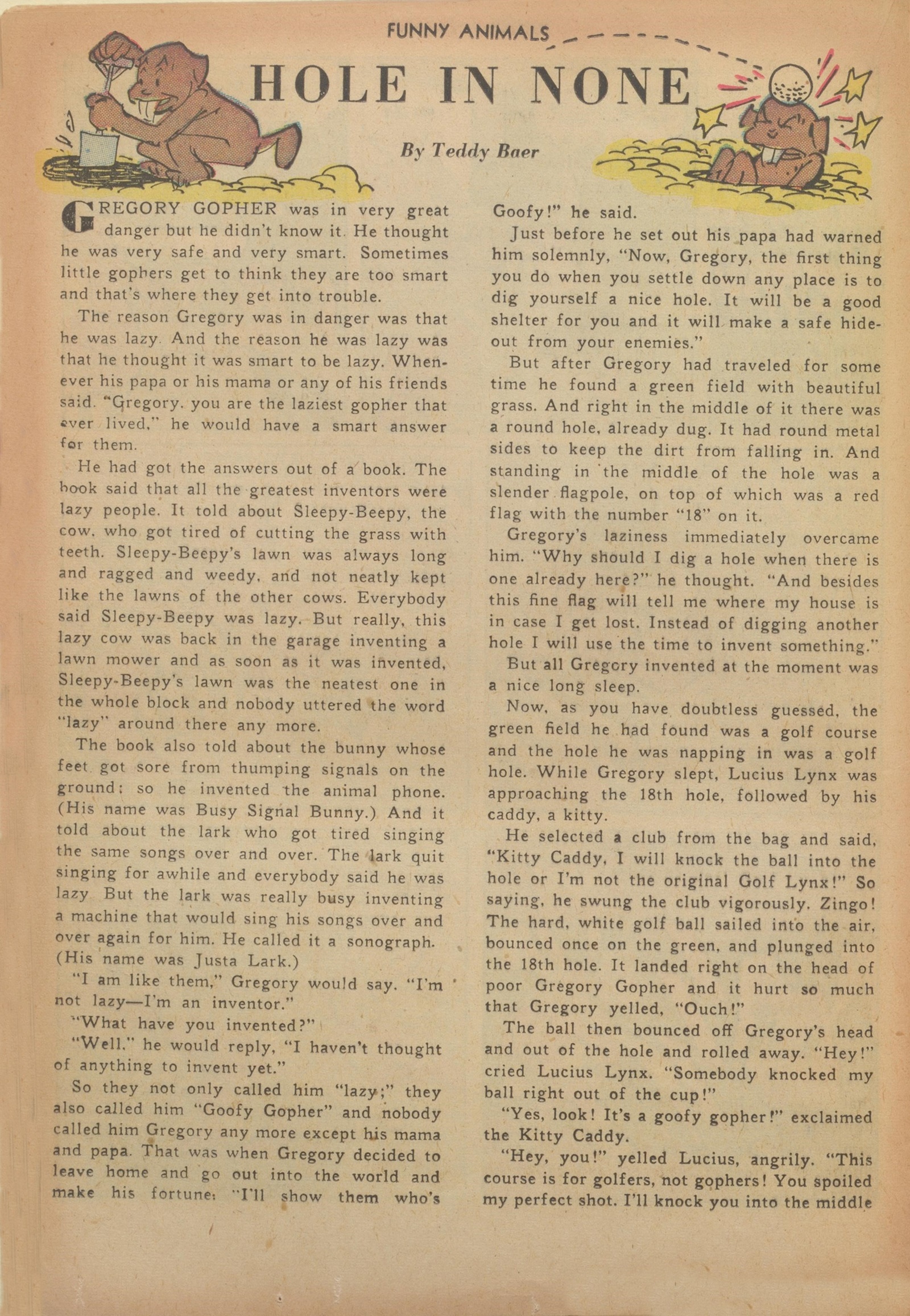 Read online Fawcett's Funny Animals comic -  Issue #68 - 16