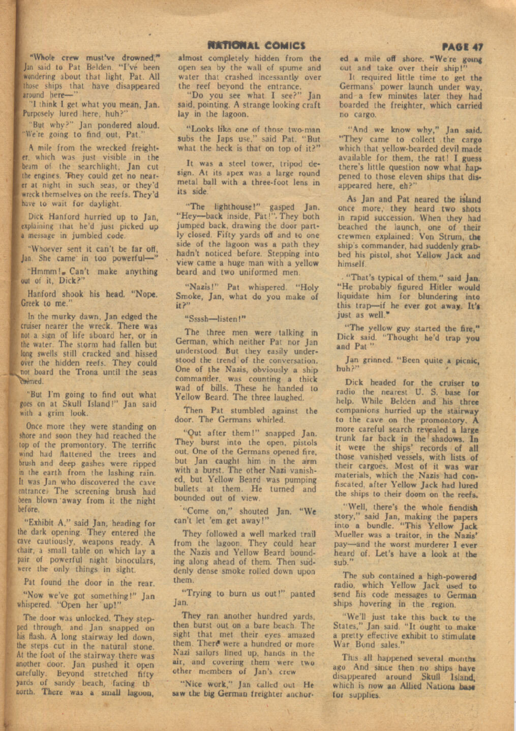 Read online National Comics comic -  Issue #34 - 49