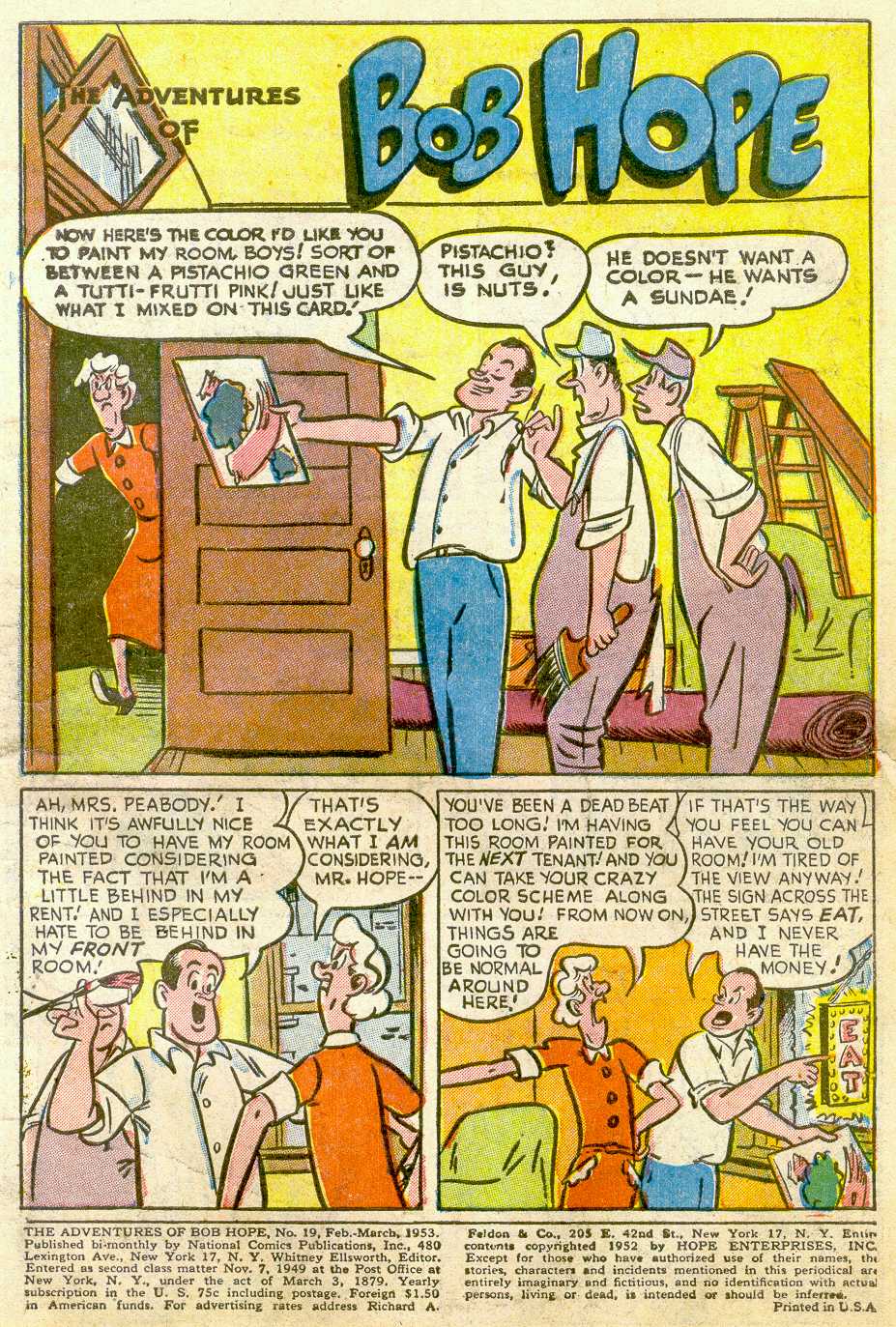 Read online The Adventures of Bob Hope comic -  Issue #19 - 3