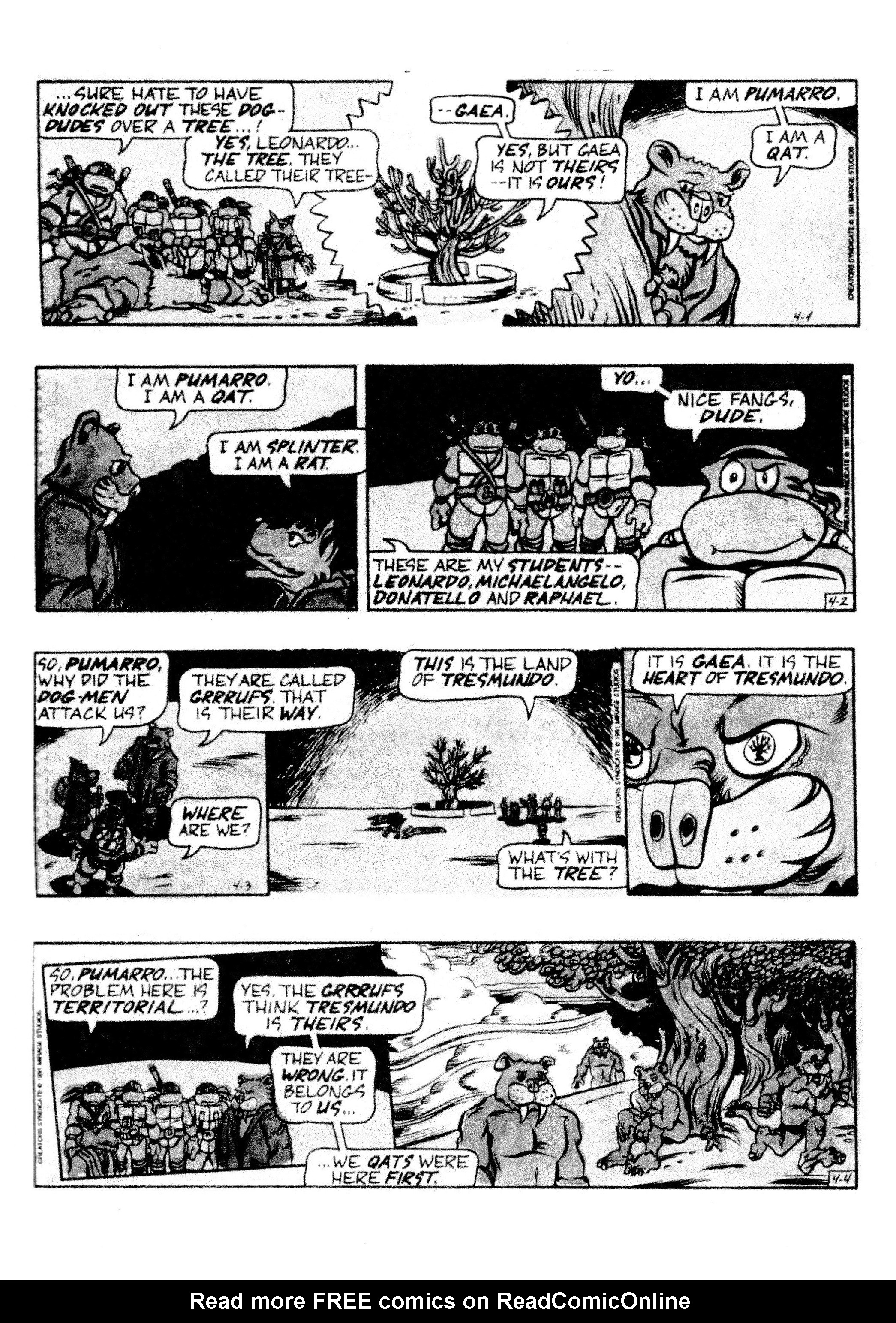 Read online Teenage Mutant Ninja Turtles: Complete Newspaper Daily Comic Strip Collection comic -  Issue # TPB 2 (Part 1) - 33