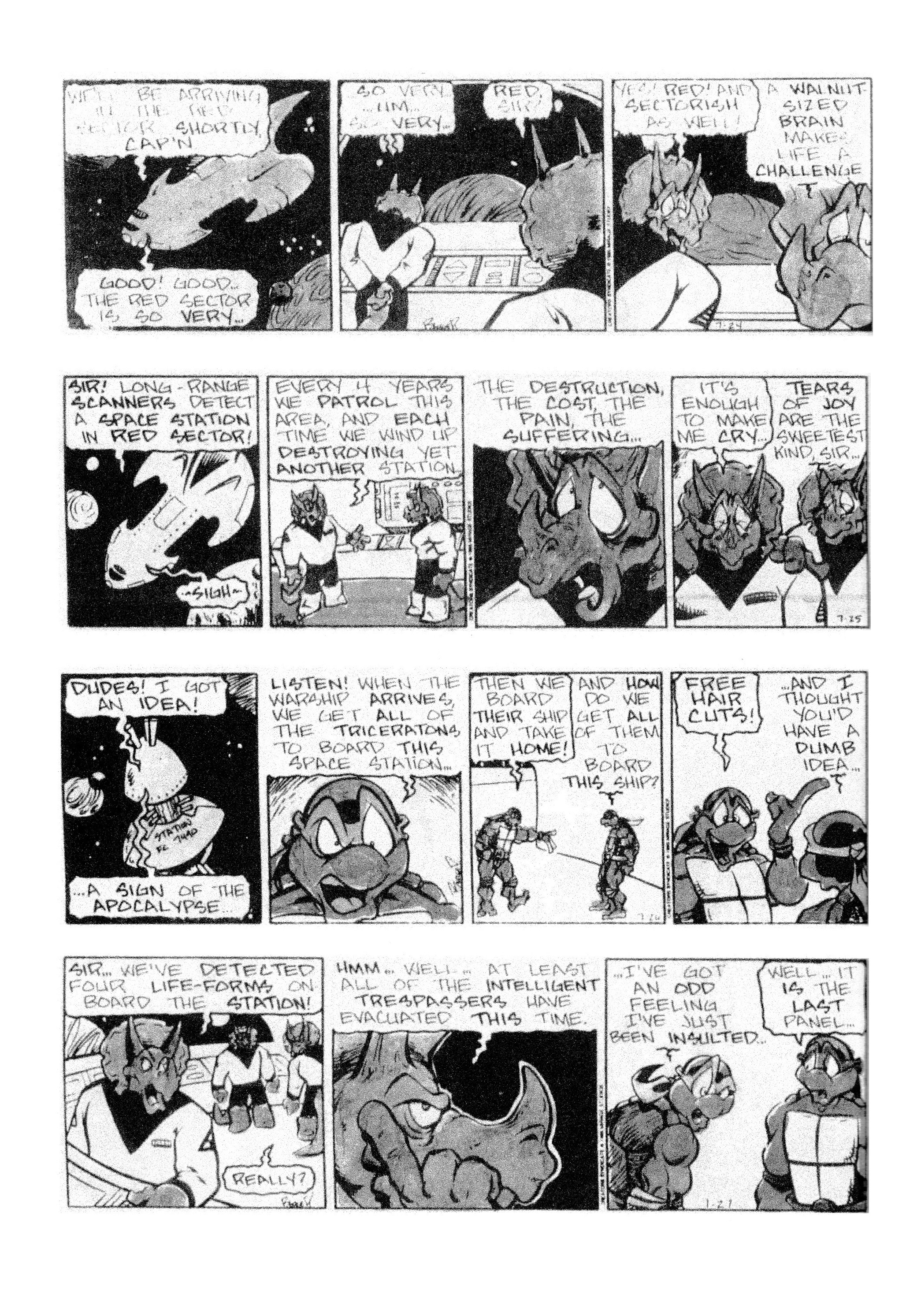Read online Teenage Mutant Ninja Turtles: Complete Newspaper Daily Comic Strip Collection comic -  Issue # TPB 3 (Part 2) - 7