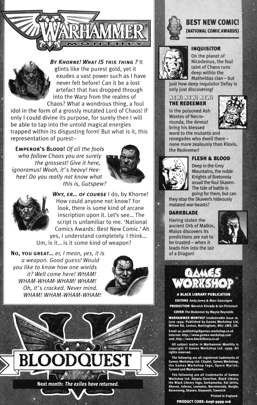 Read online Warhammer Monthly comic -  Issue #16 - 2