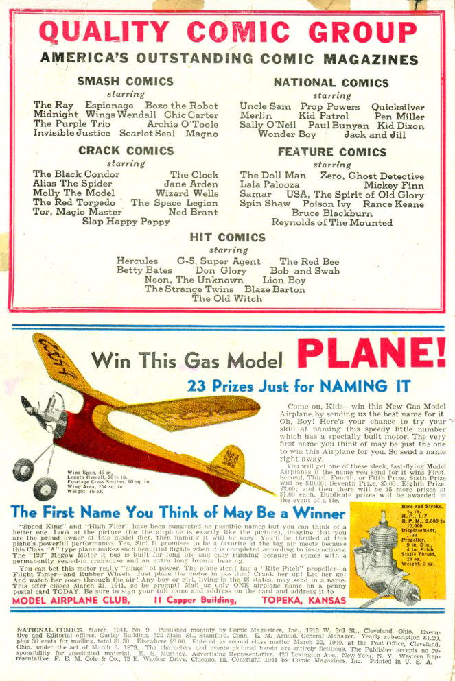 Read online National Comics comic -  Issue #9 - 2