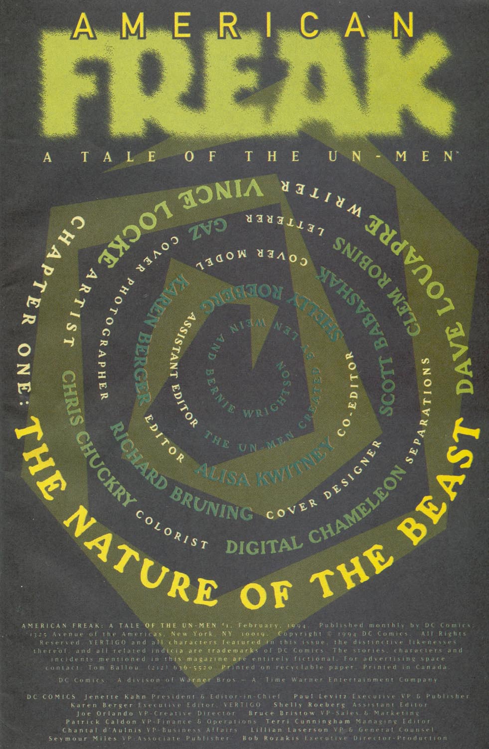 Read online American Freak: A Tale of the Un-Men comic -  Issue #1 - 2