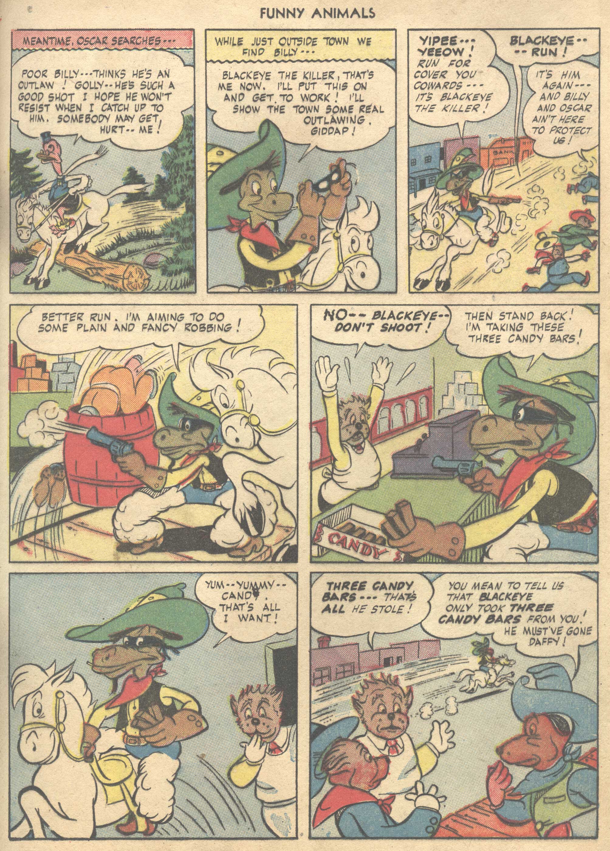 Read online Fawcett's Funny Animals comic -  Issue #37 - 17