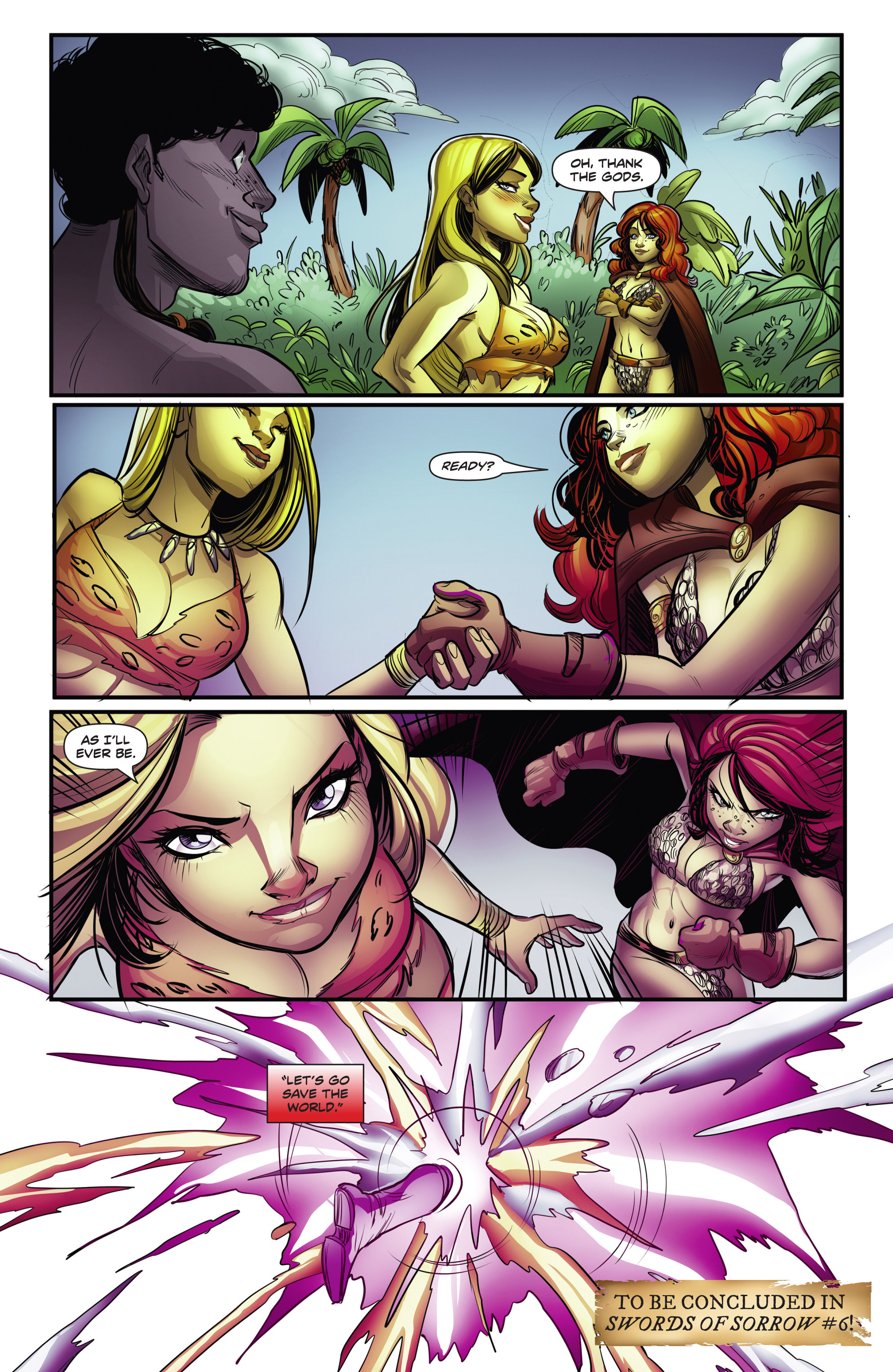 Read online Swords of Sorrow: Red Sonja & Jungle Girl comic -  Issue #3 - 24