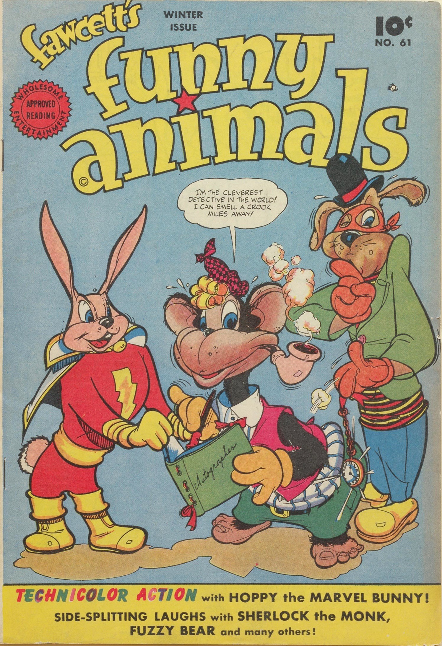 Read online Fawcett's Funny Animals comic -  Issue #61 - 1