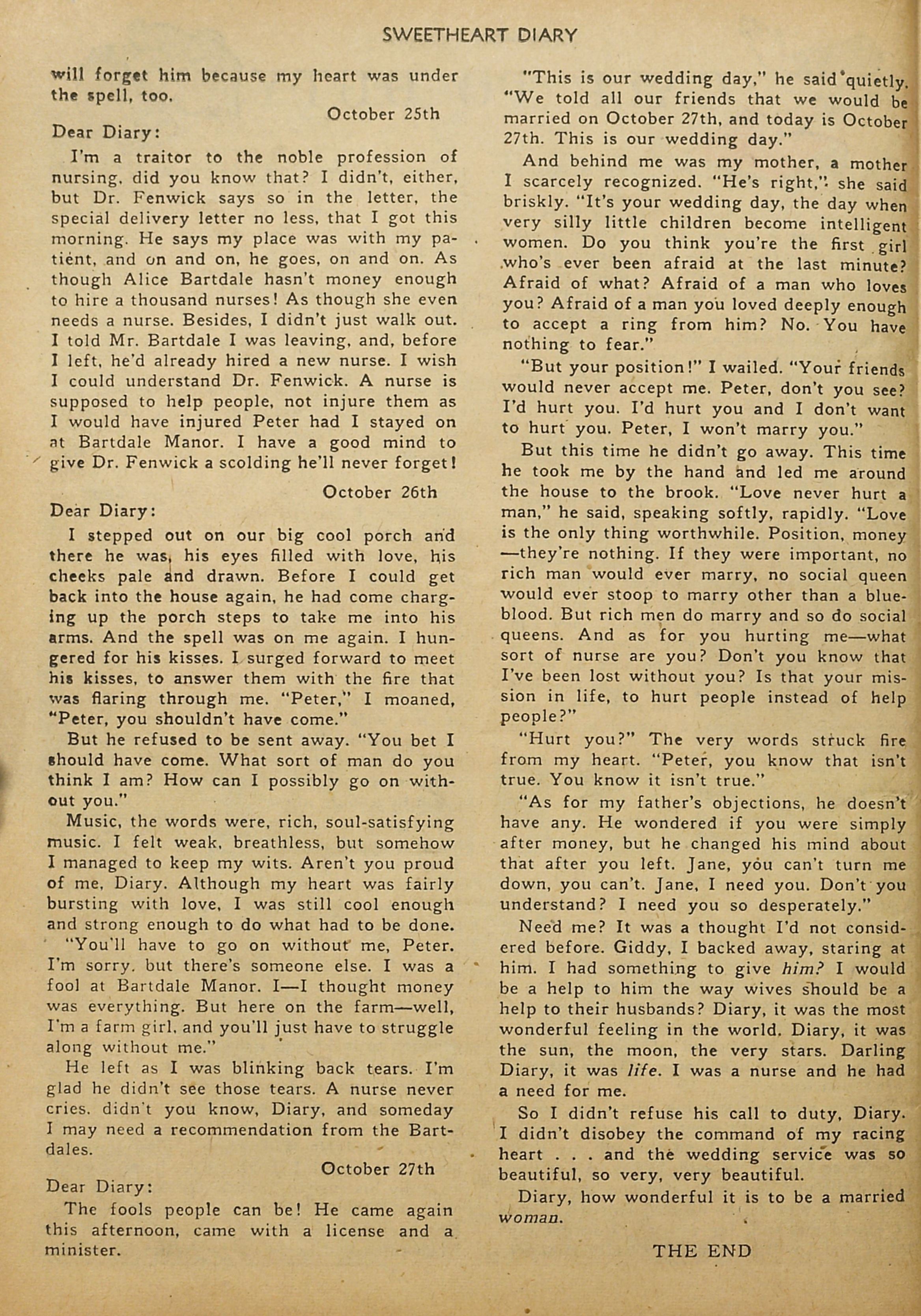 Read online Sweetheart Diary comic -  Issue #2 - 24