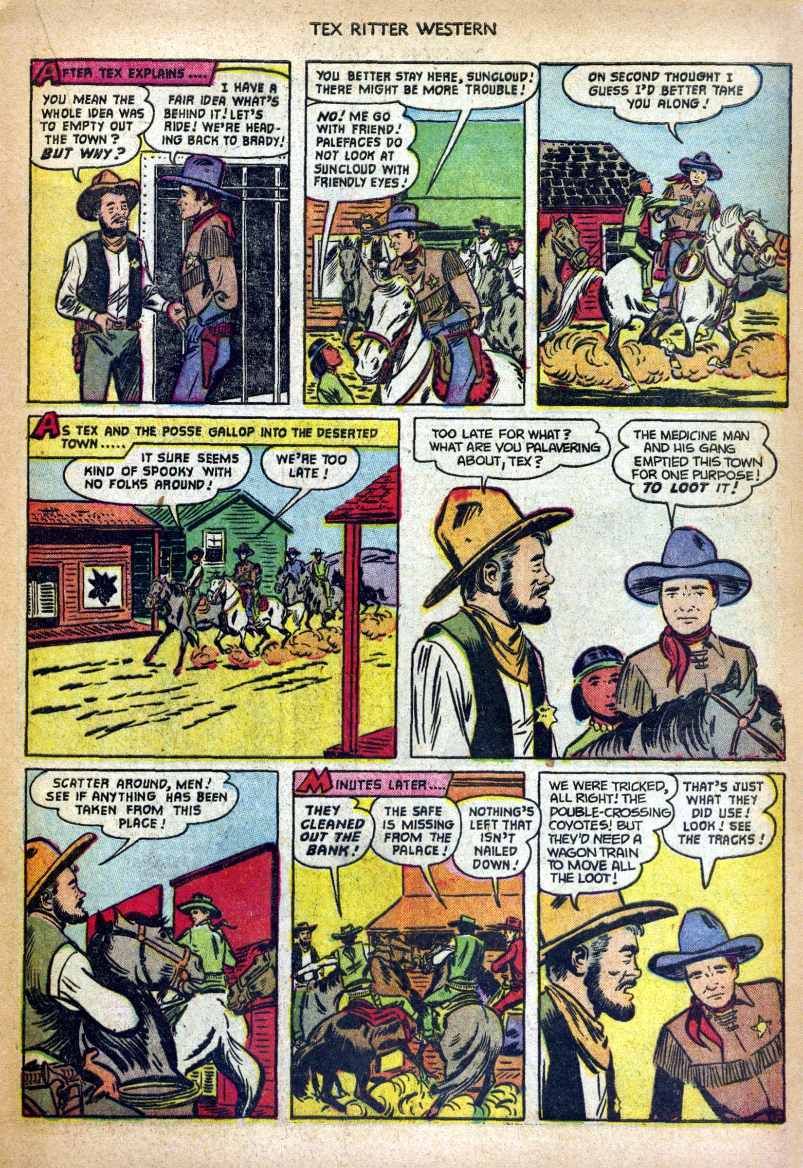 Read online Tex Ritter Western comic -  Issue #10 - 17