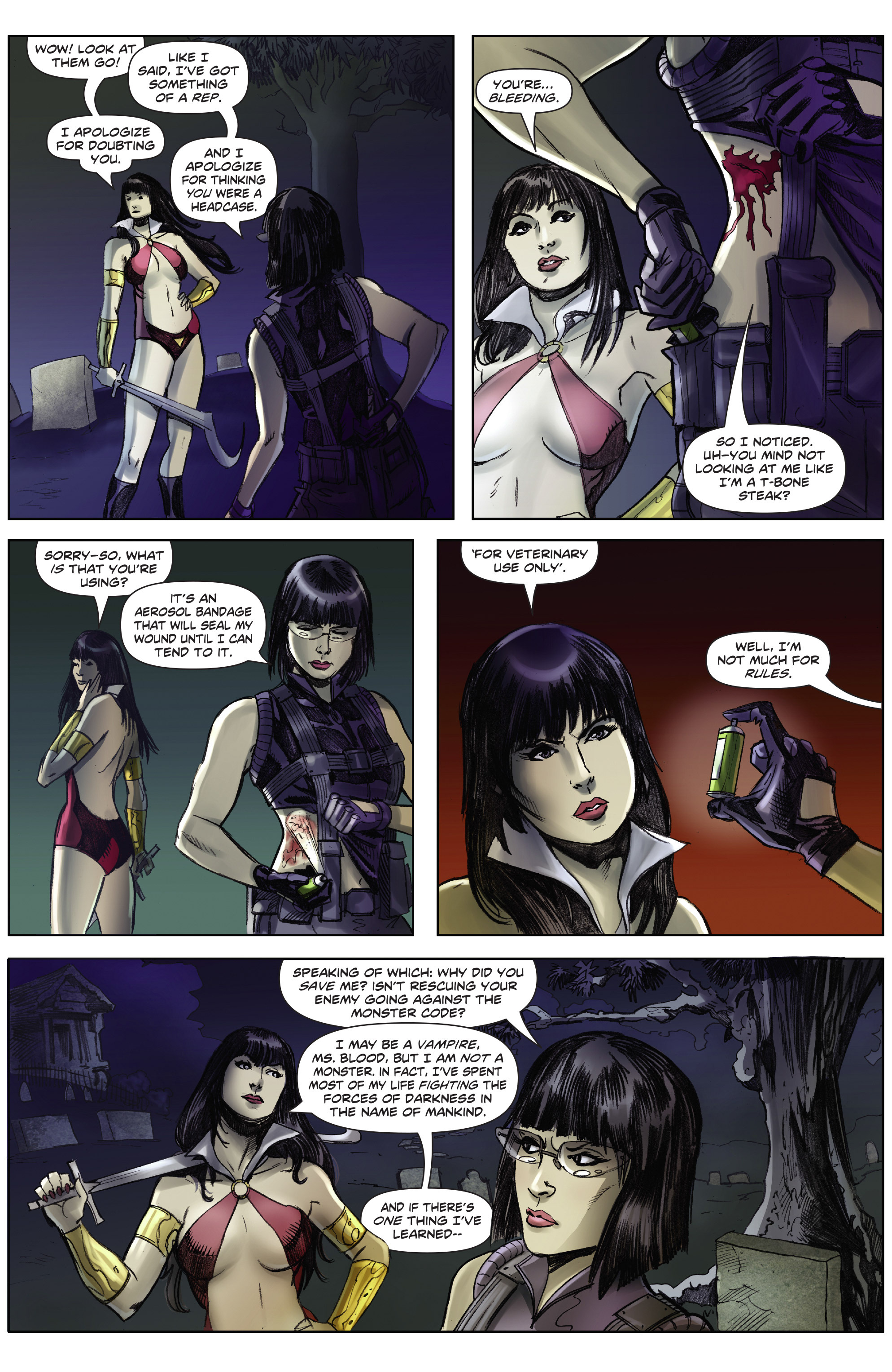 Read online Swords of Sorrow: Vampirella & Jennifer Blood comic -  Issue #3 - 19