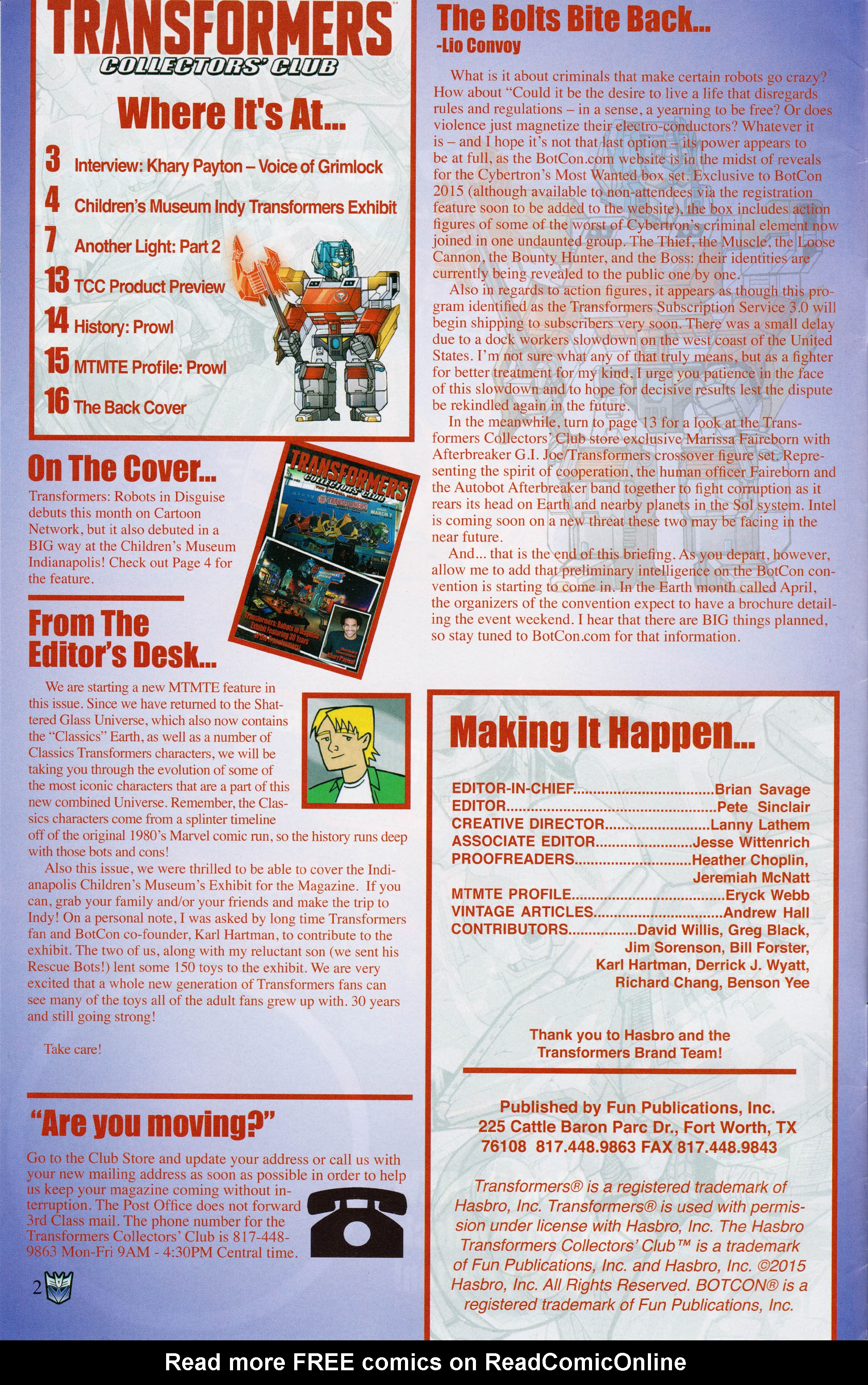 Read online Transformers: Collectors' Club comic -  Issue #62 - 2