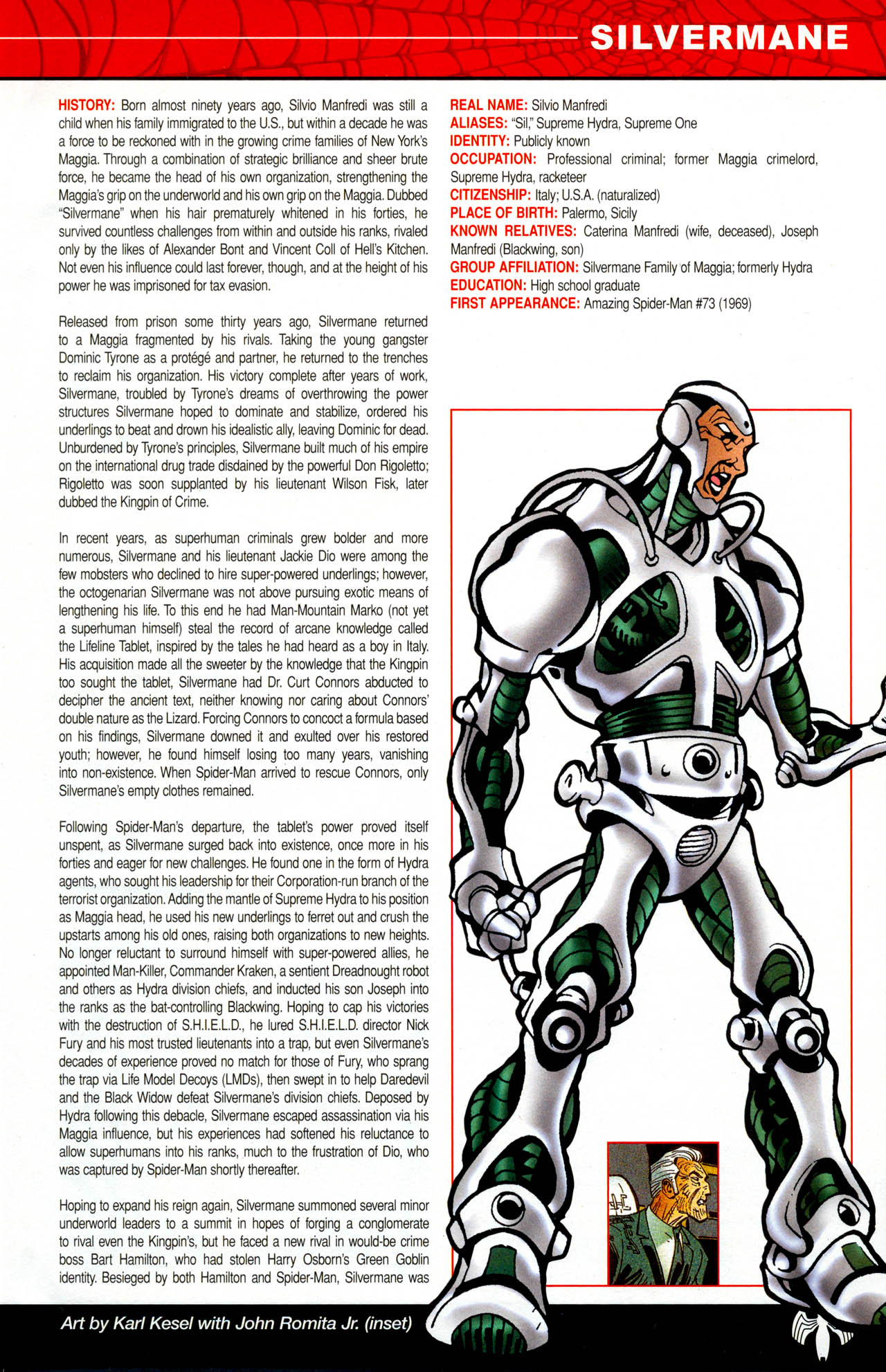 Read online The Official Handbook of the Marvel Universe: Spider-Man: Back In Black Handbook comic -  Issue # Full - 25