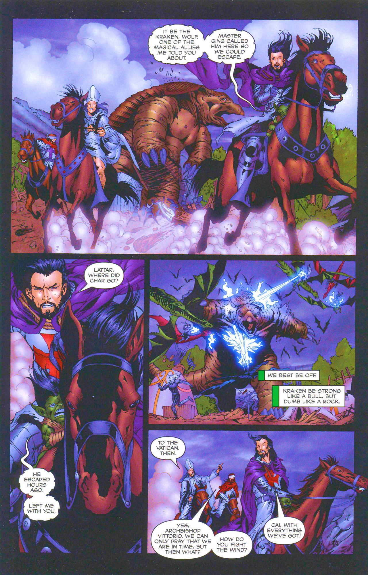 Read online Brian Pulido's Medieval Lady Death:  War of the Winds comic -  Issue #6 - 7