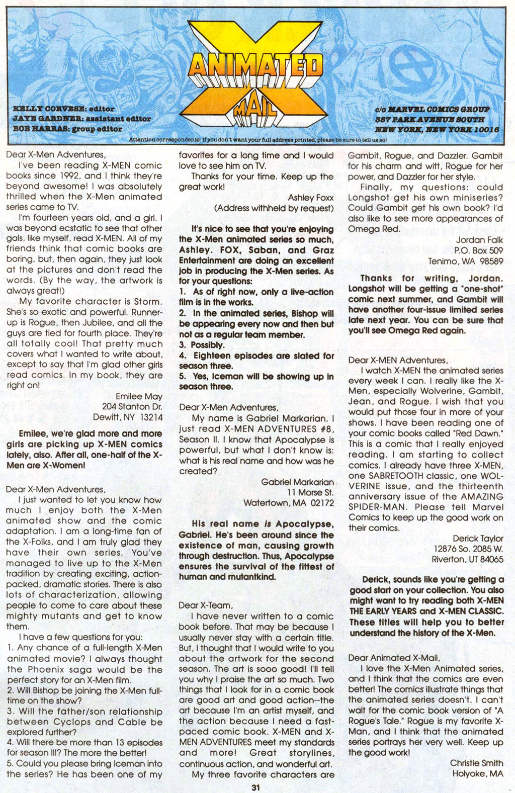 Read online X-Men Adventures (1994) comic -  Issue #12 - 24