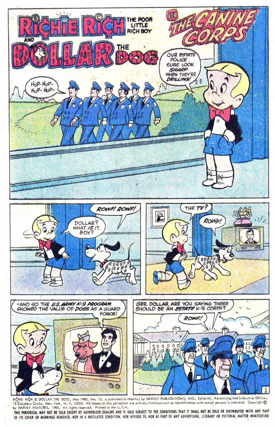 Read online Richie Rich & Dollar the Dog comic -  Issue #13 - 5