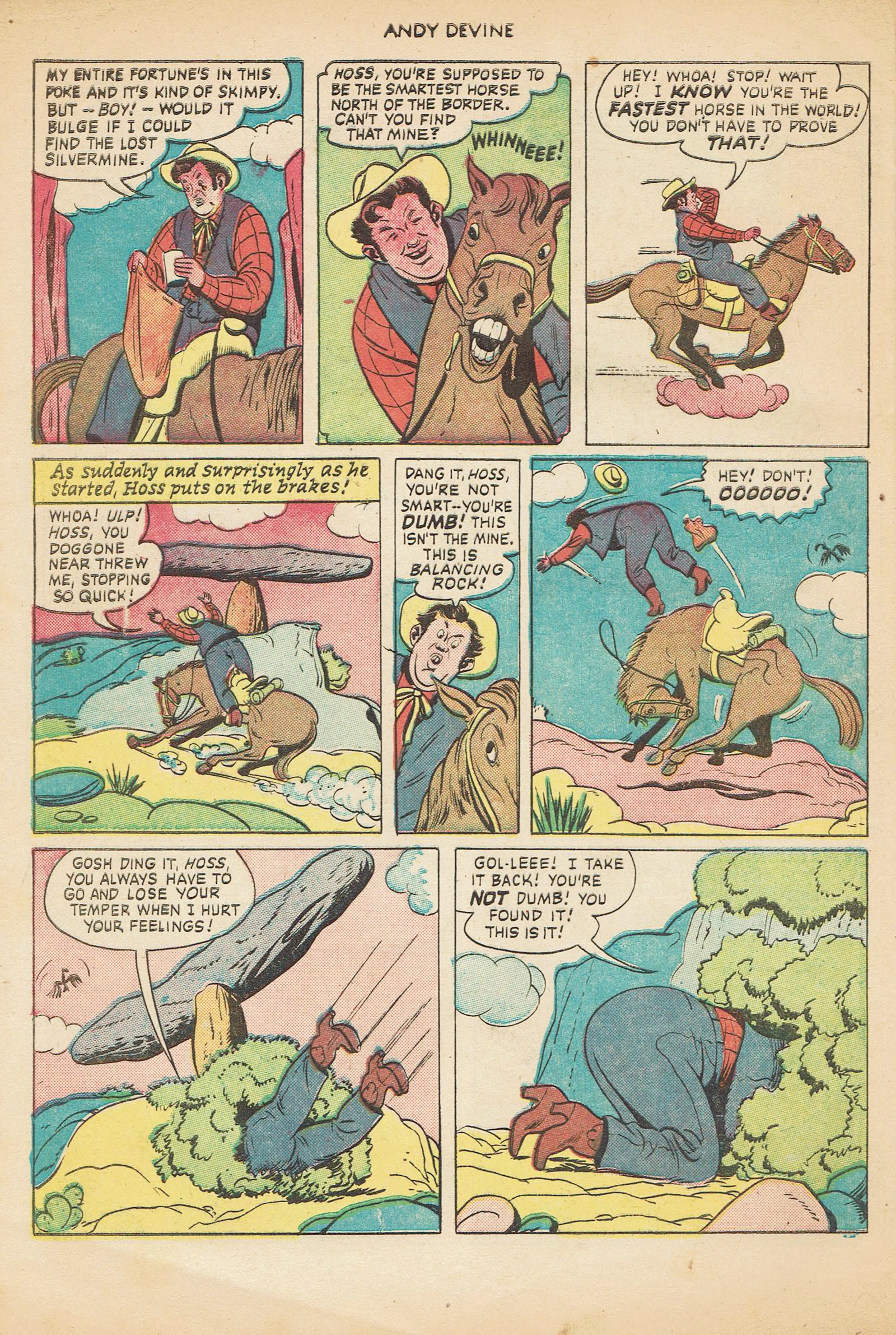 Read online Andy Devine Western comic -  Issue #2 - 28