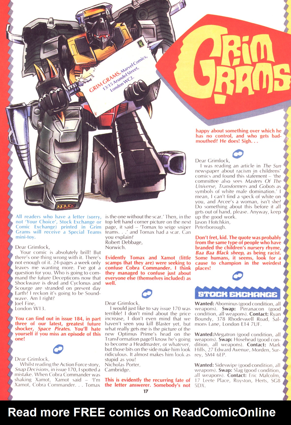 Read online The Transformers (UK) comic -  Issue #180 - 15
