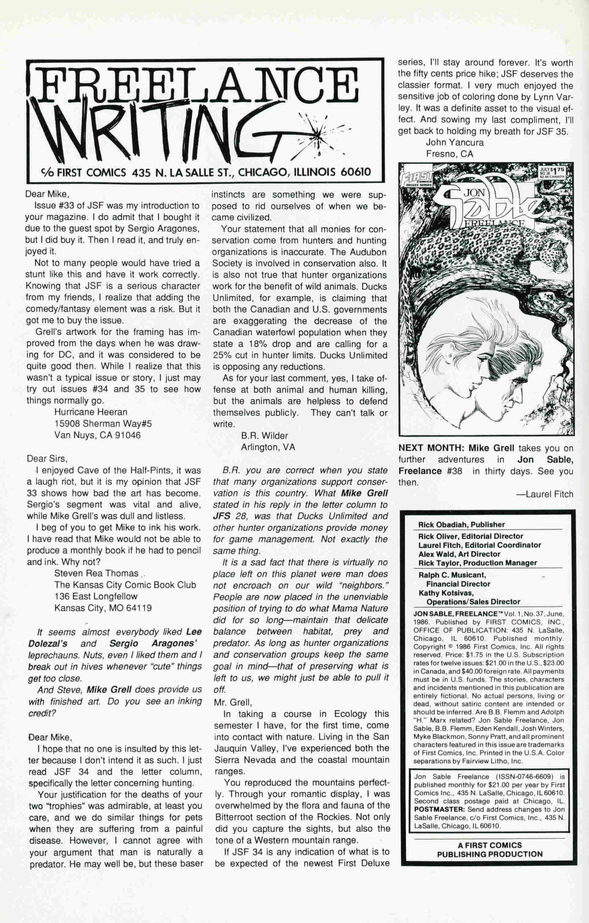 Read online Jon Sable, Freelance comic -  Issue #37 - 2