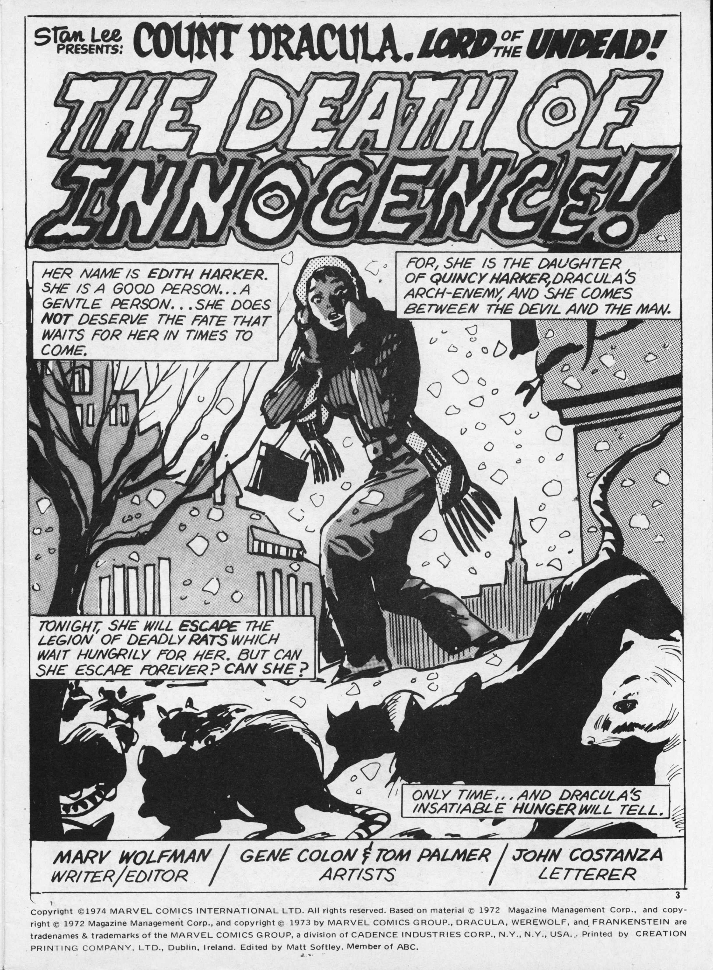 Read online Dracula Lives (1974) comic -  Issue #14 - 3