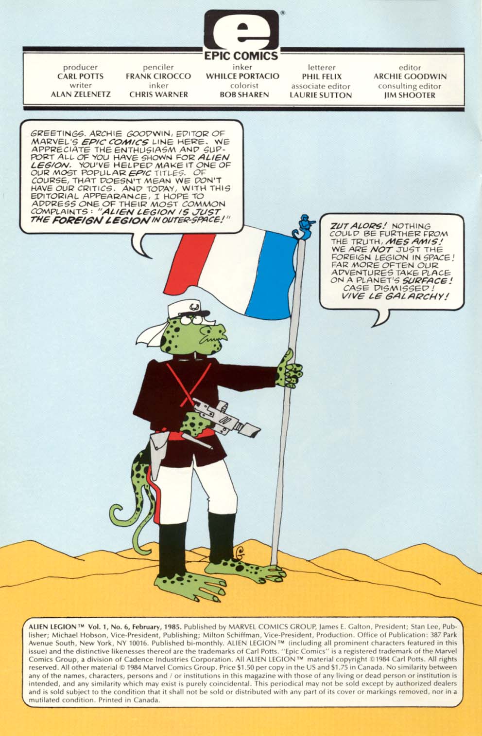 Read online Alien Legion comic -  Issue #6 - 2