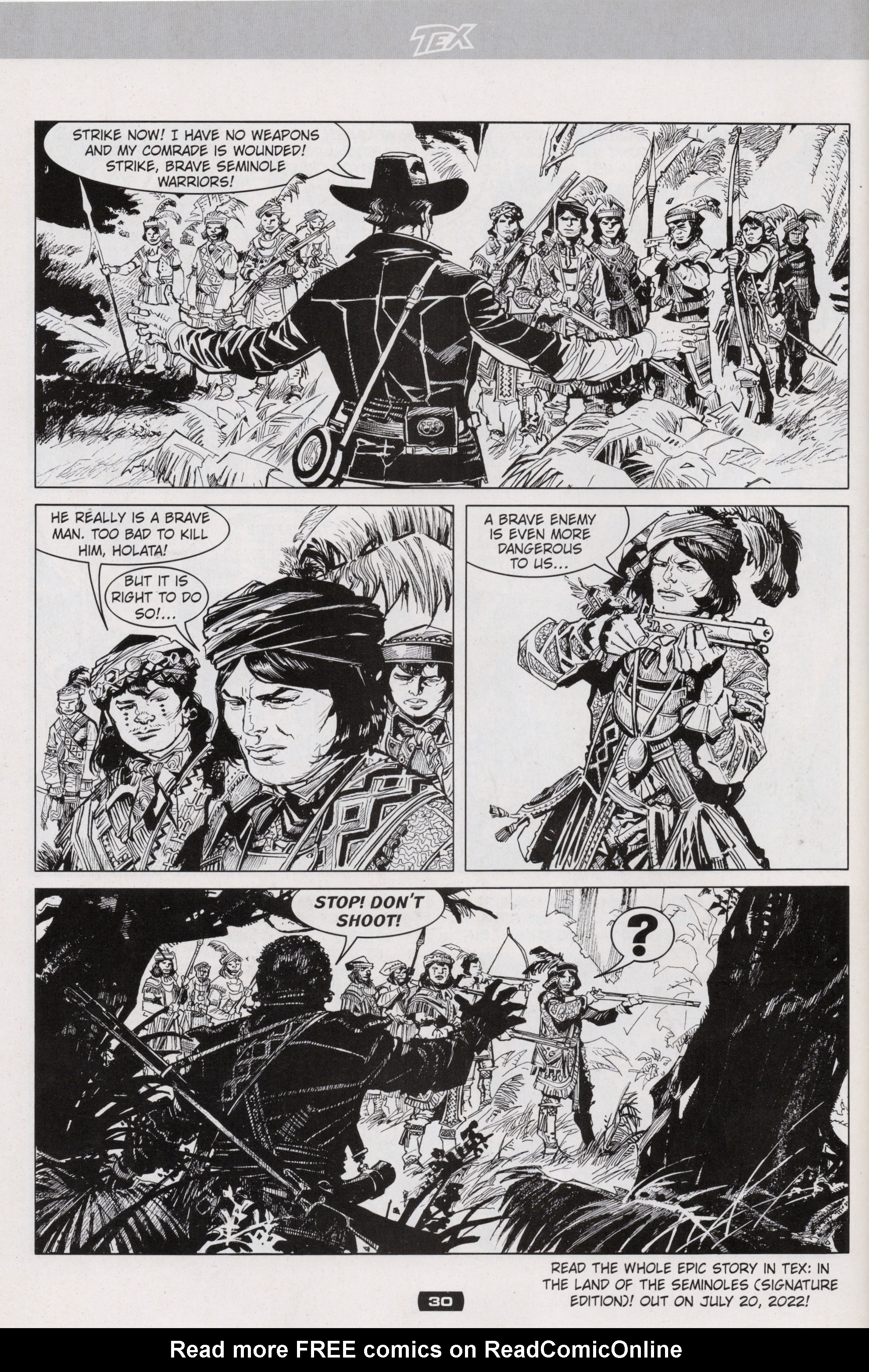 Read online Free Comic Book Day 2022 comic -  Issue # EC Tex In The Land Of The Seminoles - 30