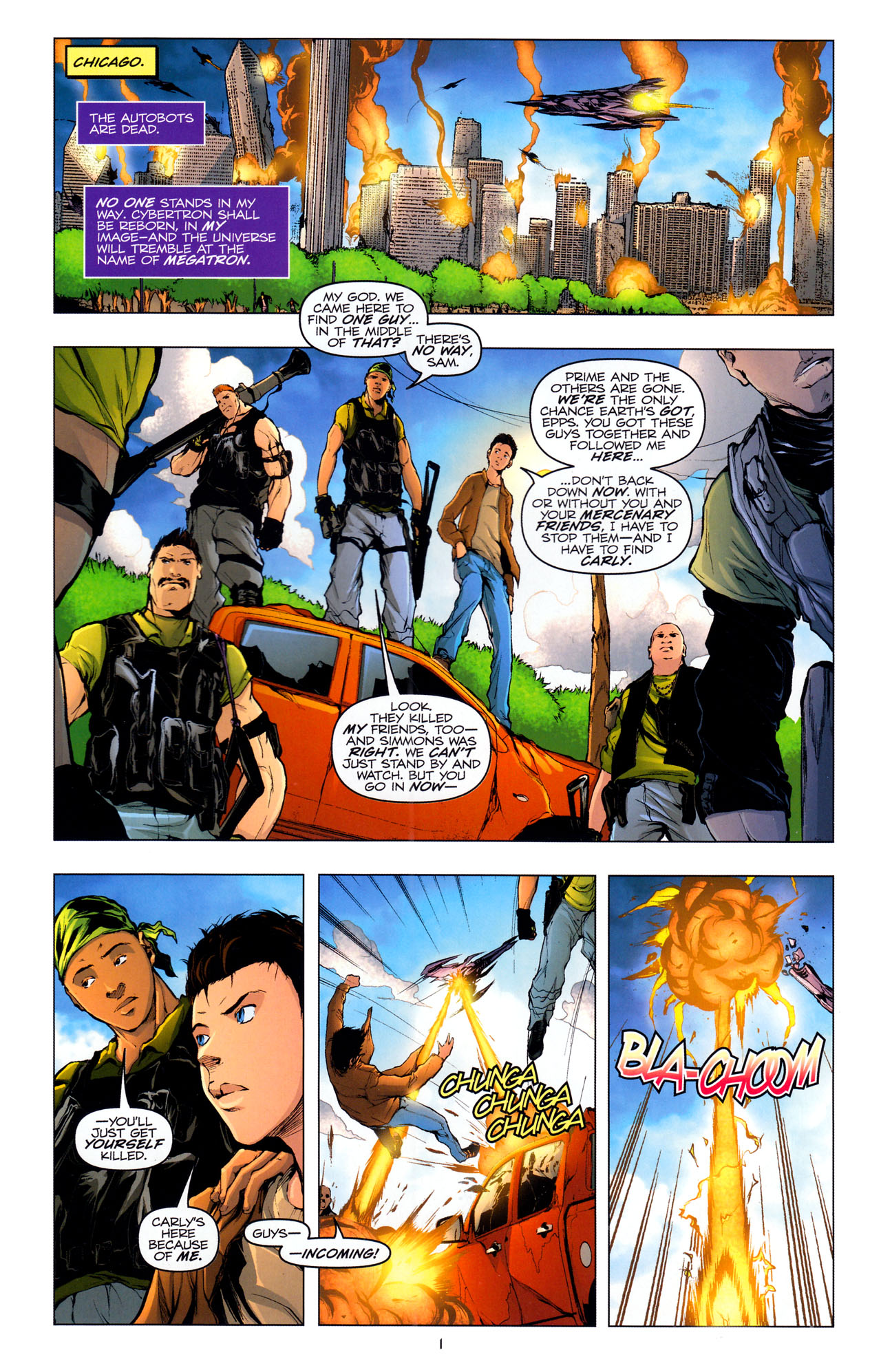 Read online Transformers: Dark of the Moon Movie Adaptation comic -  Issue #4 - 3