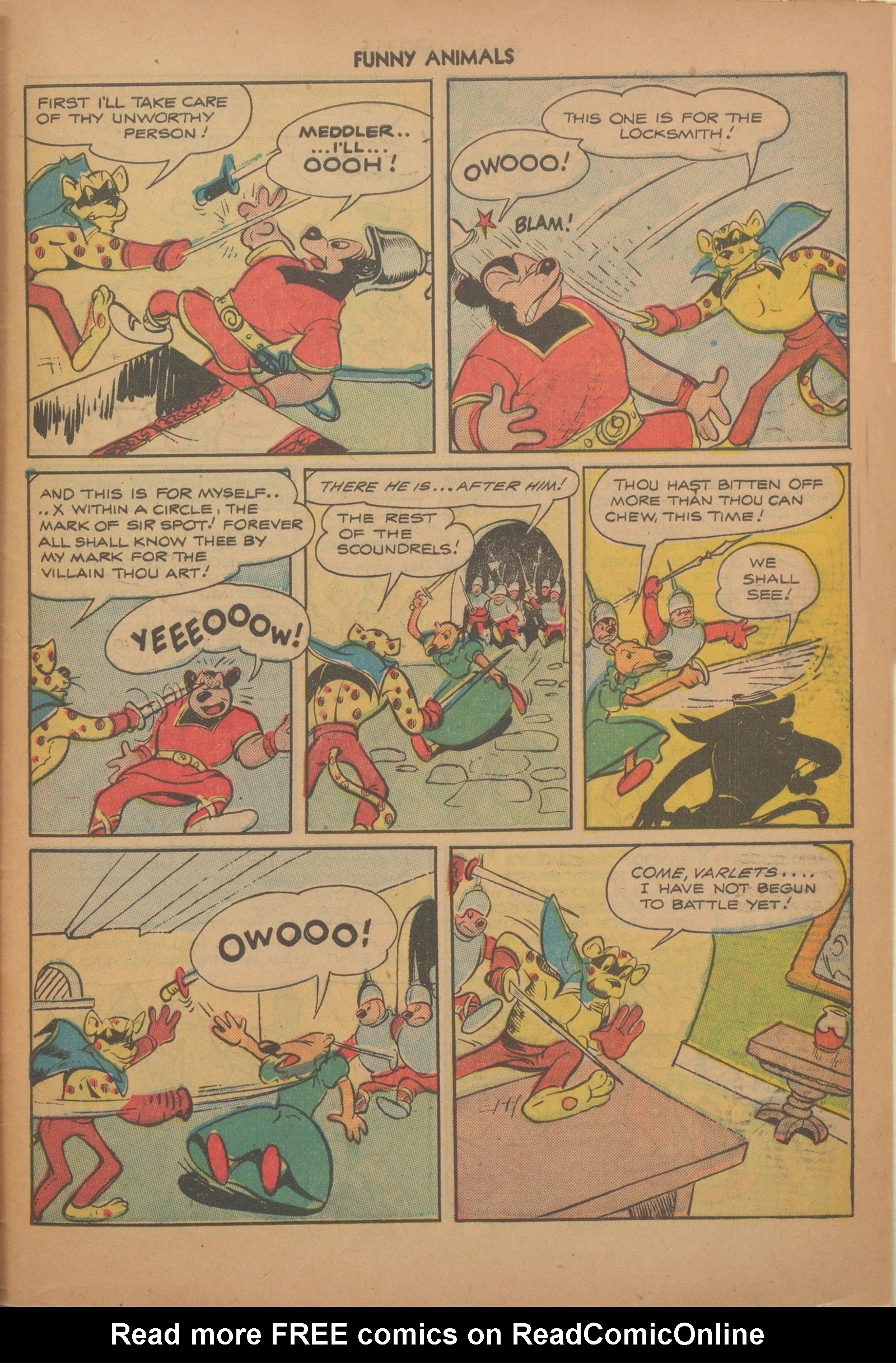 Read online Fawcett's Funny Animals comic -  Issue #63 - 33