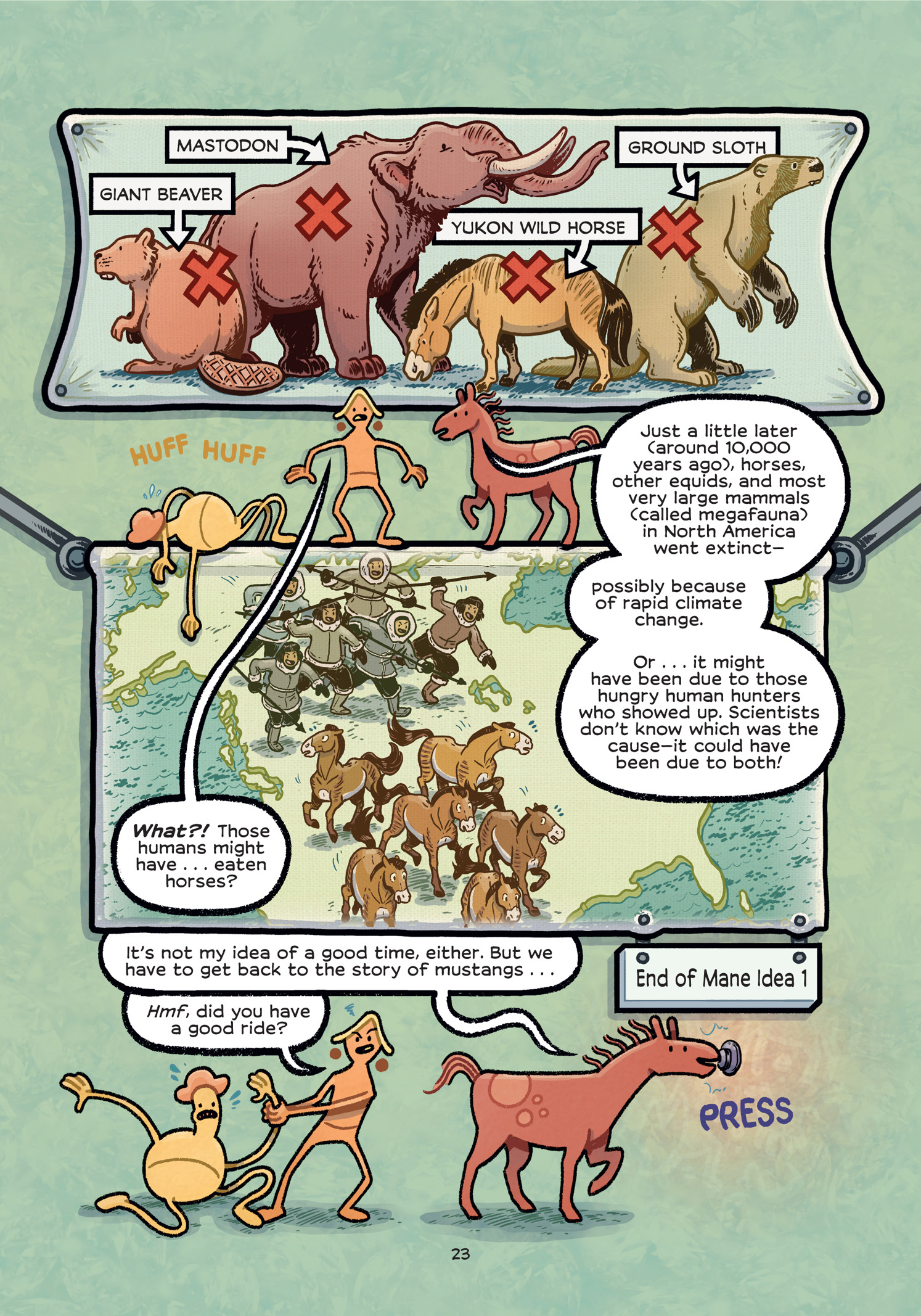 Read online History Comics comic -  Issue # The Wild Mustang - Horses of the American West - 29
