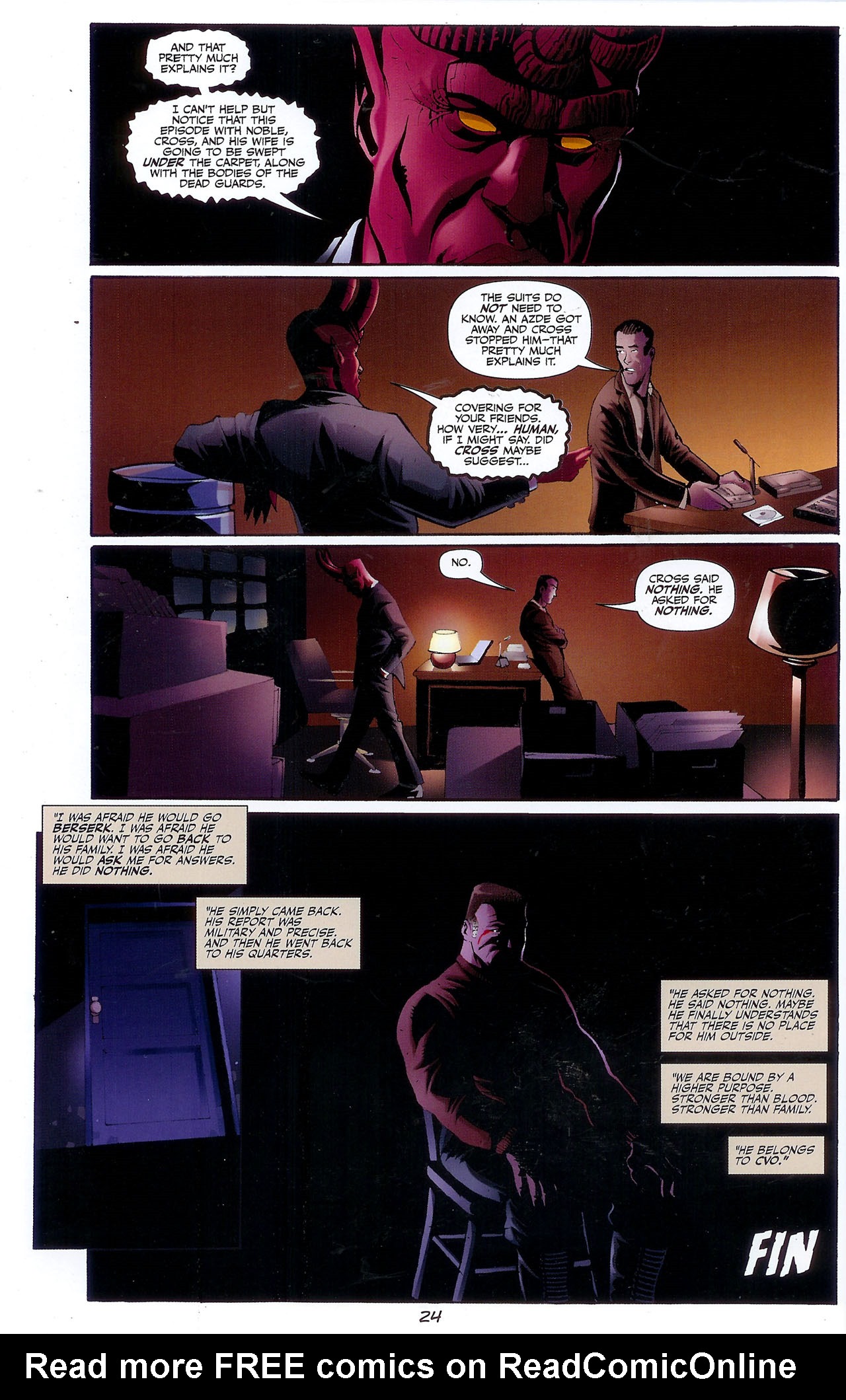 Read online CVO: Covert Vampiric Operations - African Blood comic -  Issue #4 - 25