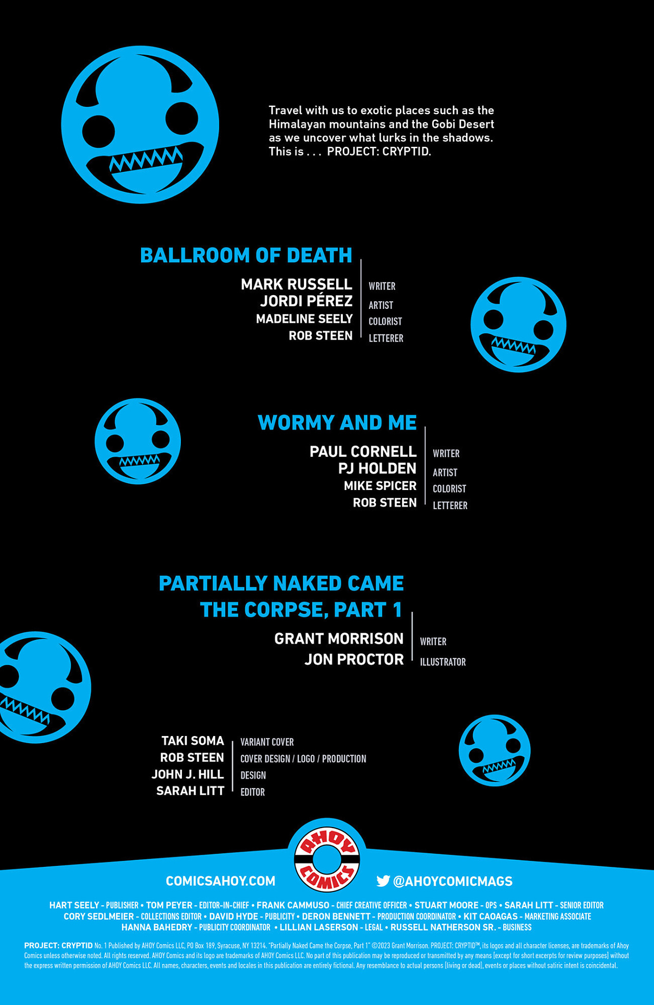 Read online Project Cryptid comic -  Issue #1 - 2