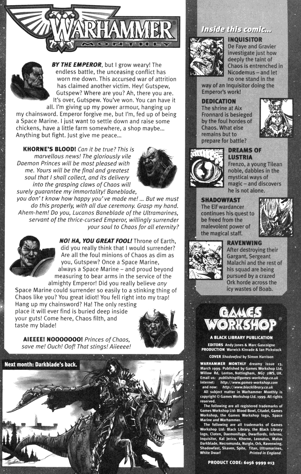 Read online Warhammer Monthly comic -  Issue #13 - 2