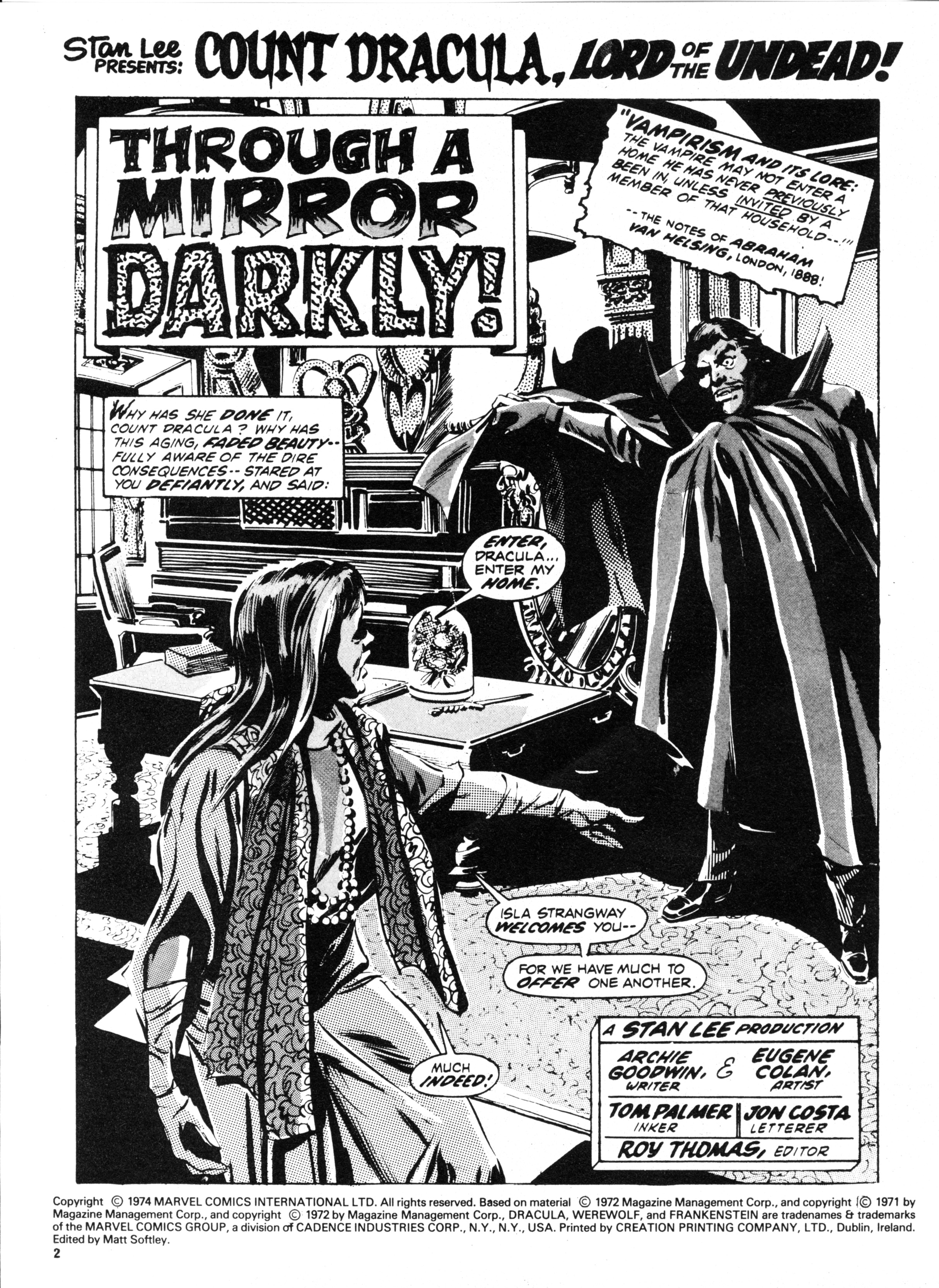 Read online Dracula Lives (1974) comic -  Issue #7 - 2