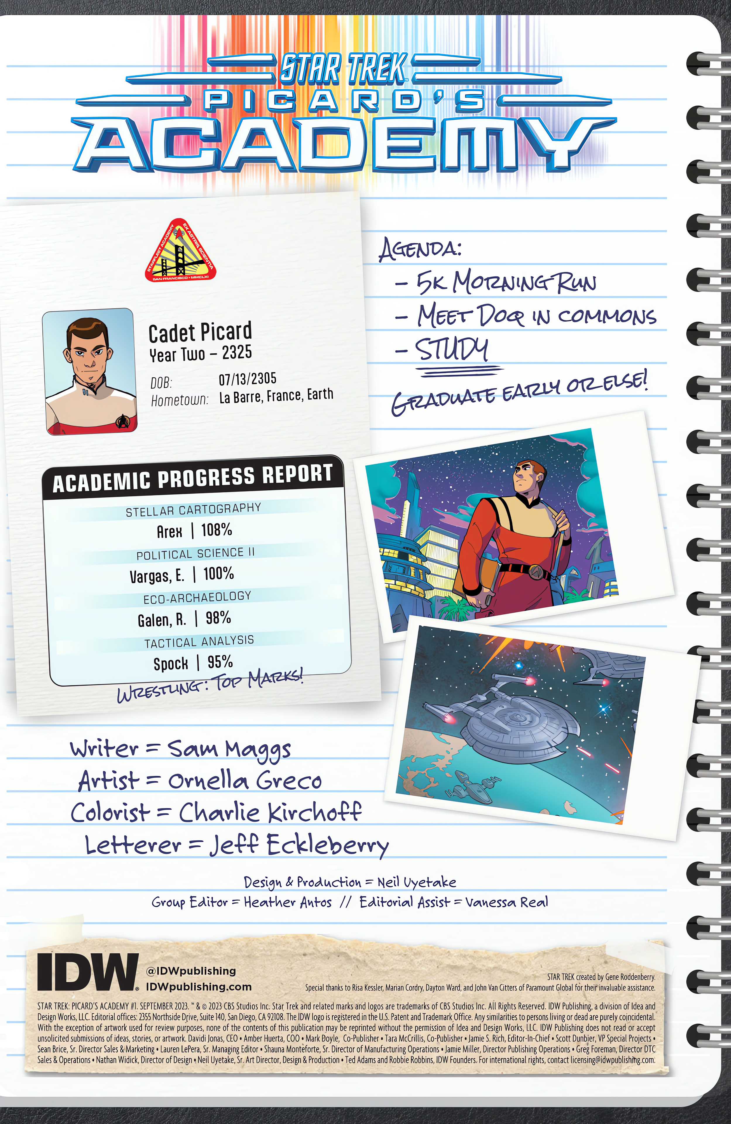 Read online Star Trek: Picard's Academy comic -  Issue #1 - 2