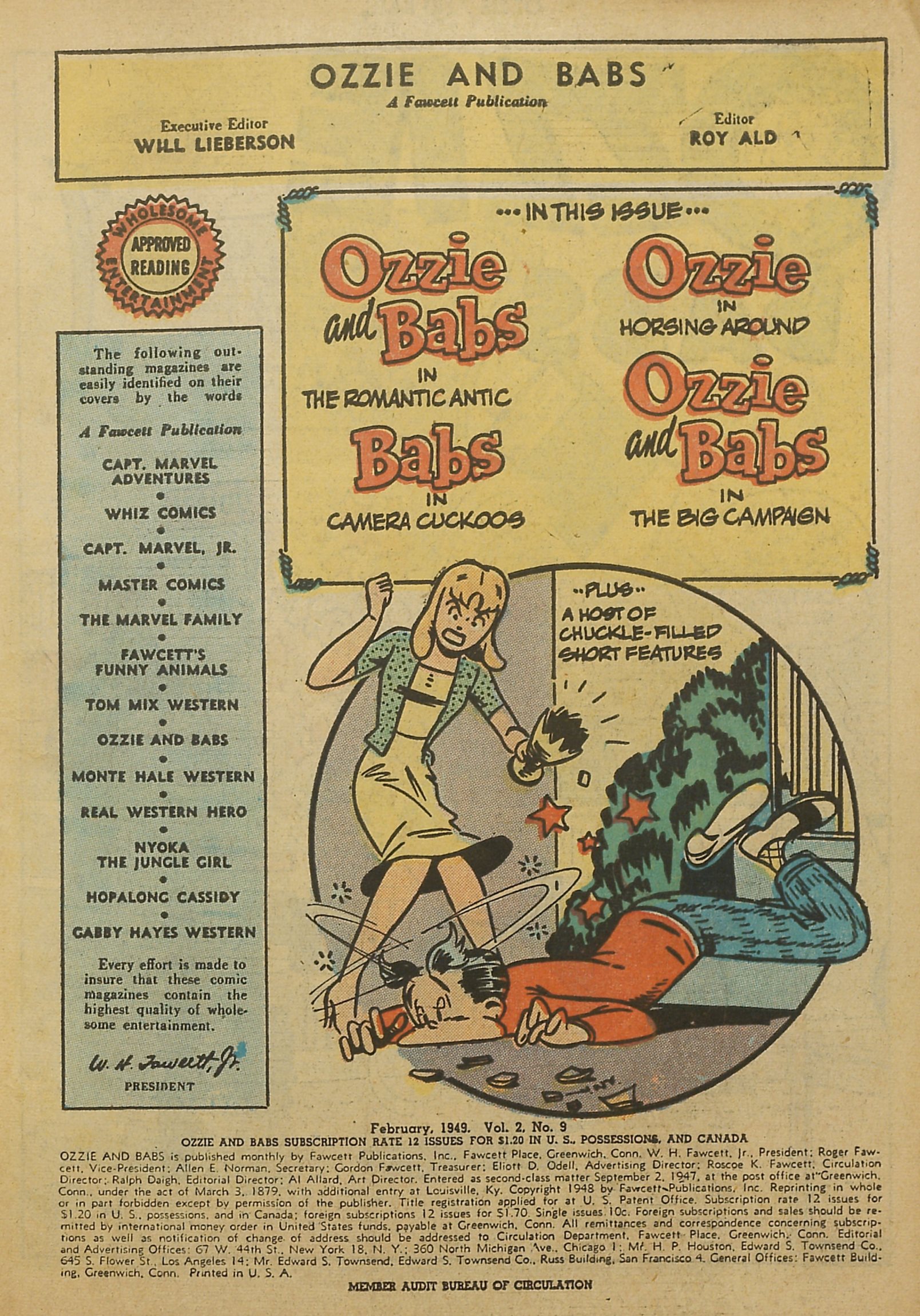 Read online Ozzie And Babs comic -  Issue #9 - 3
