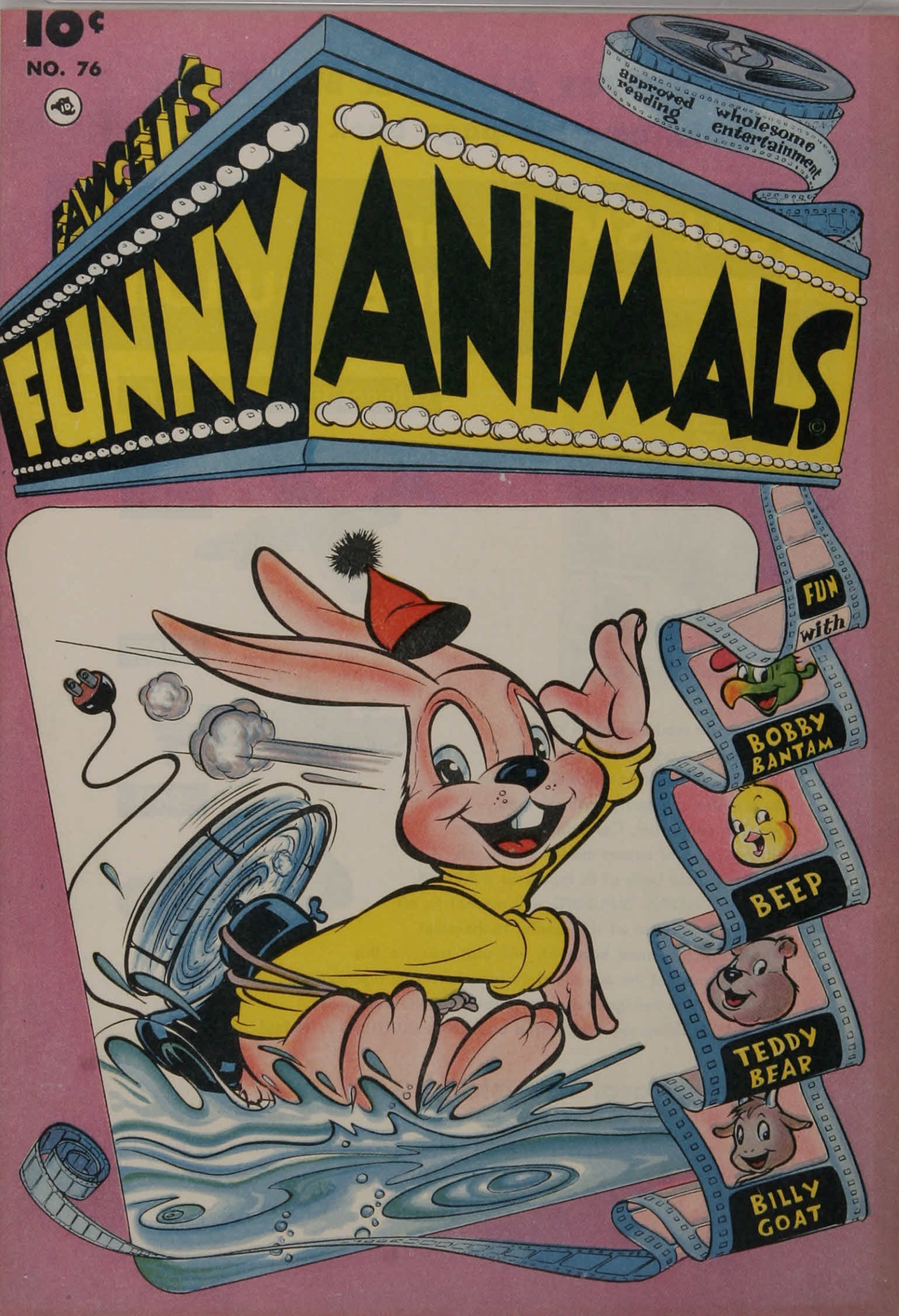 Read online Fawcett's Funny Animals comic -  Issue #76 - 1