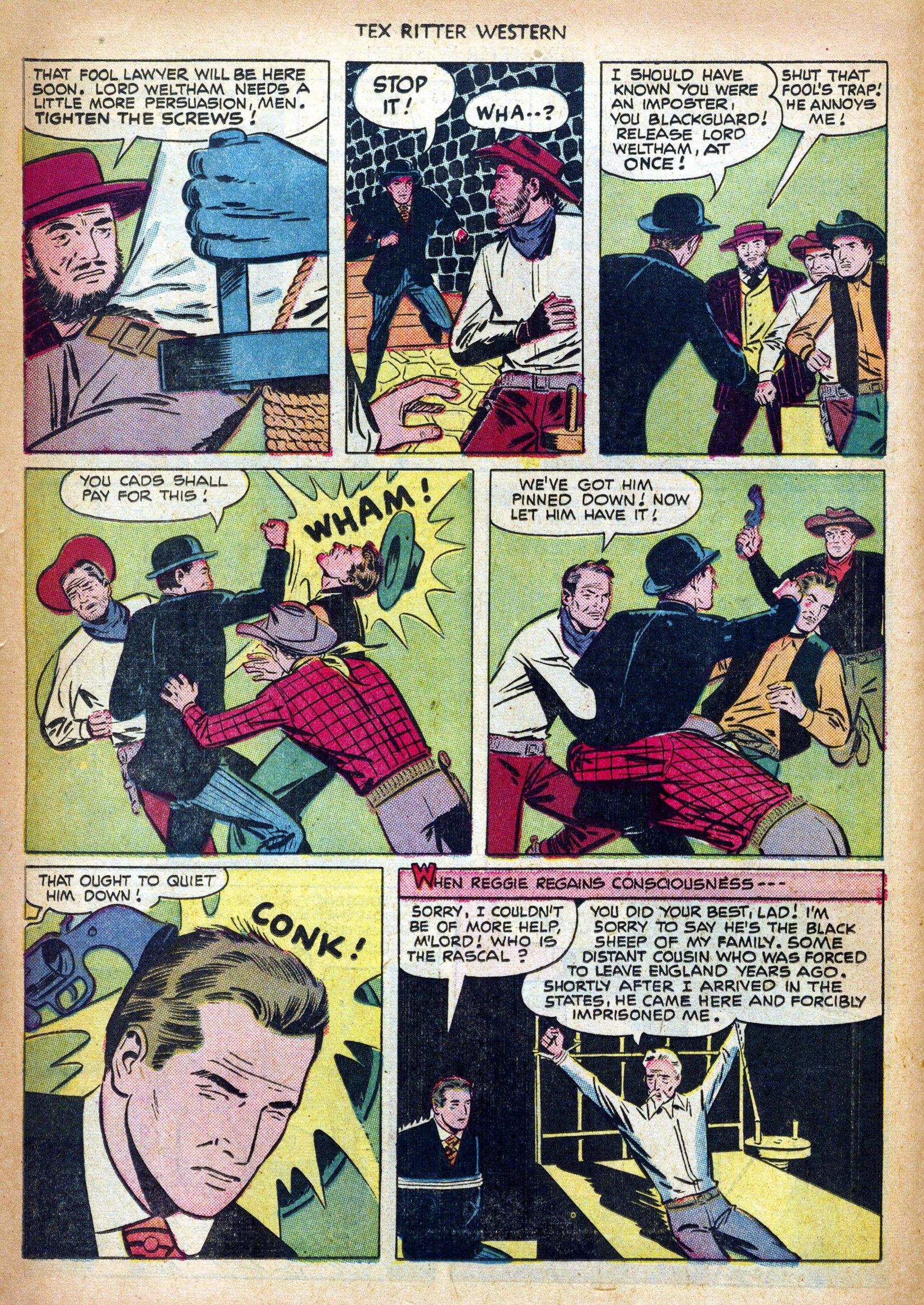 Read online Tex Ritter Western comic -  Issue #6 - 10