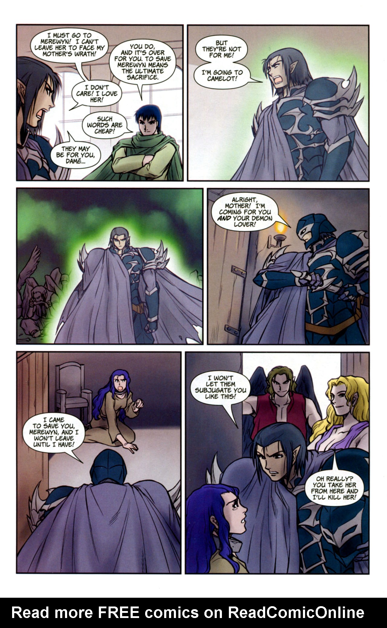 Read online Lords of Avalon: Knight of Darkness comic -  Issue #6 - 17
