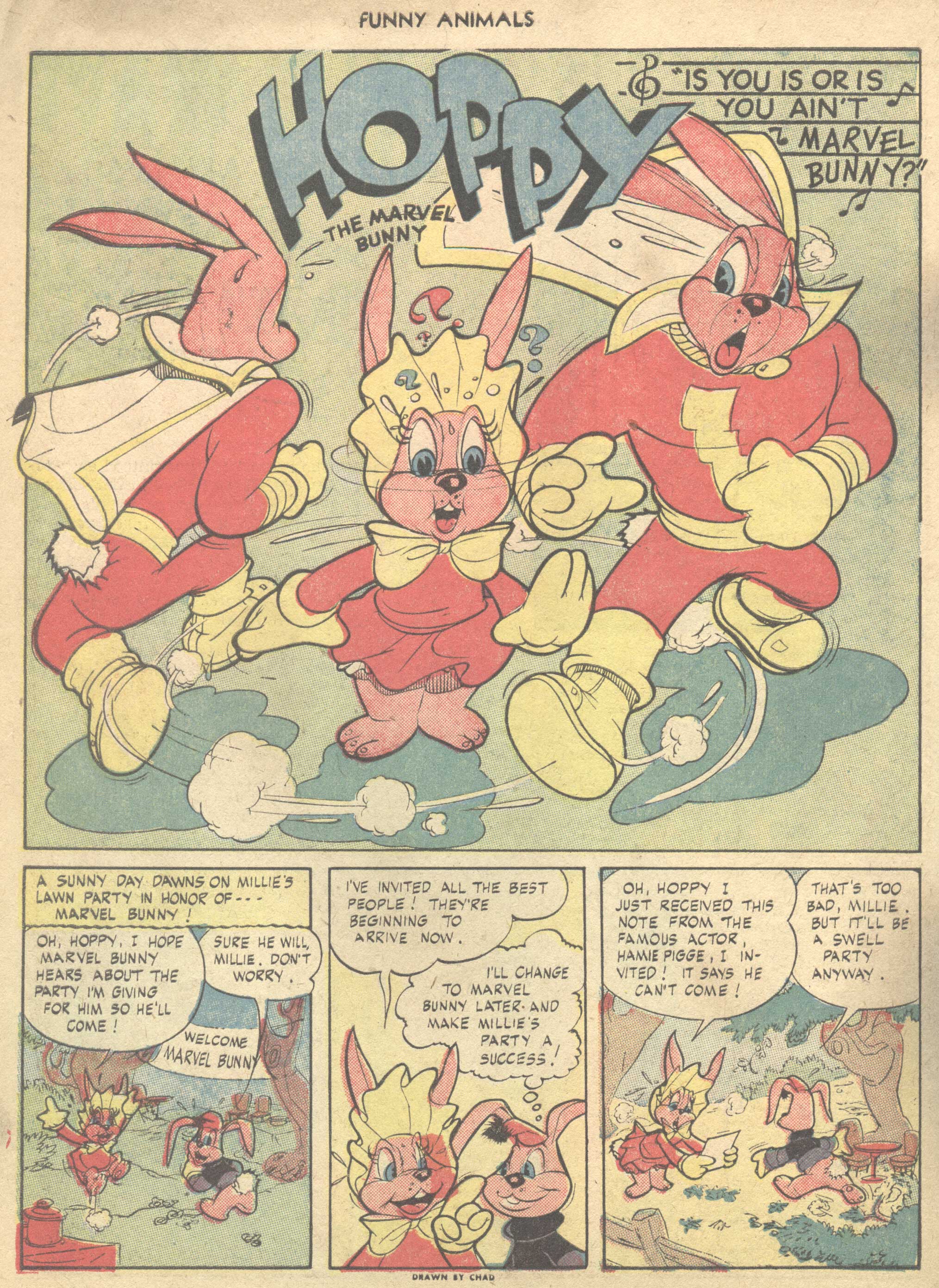 Read online Fawcett's Funny Animals comic -  Issue #37 - 44