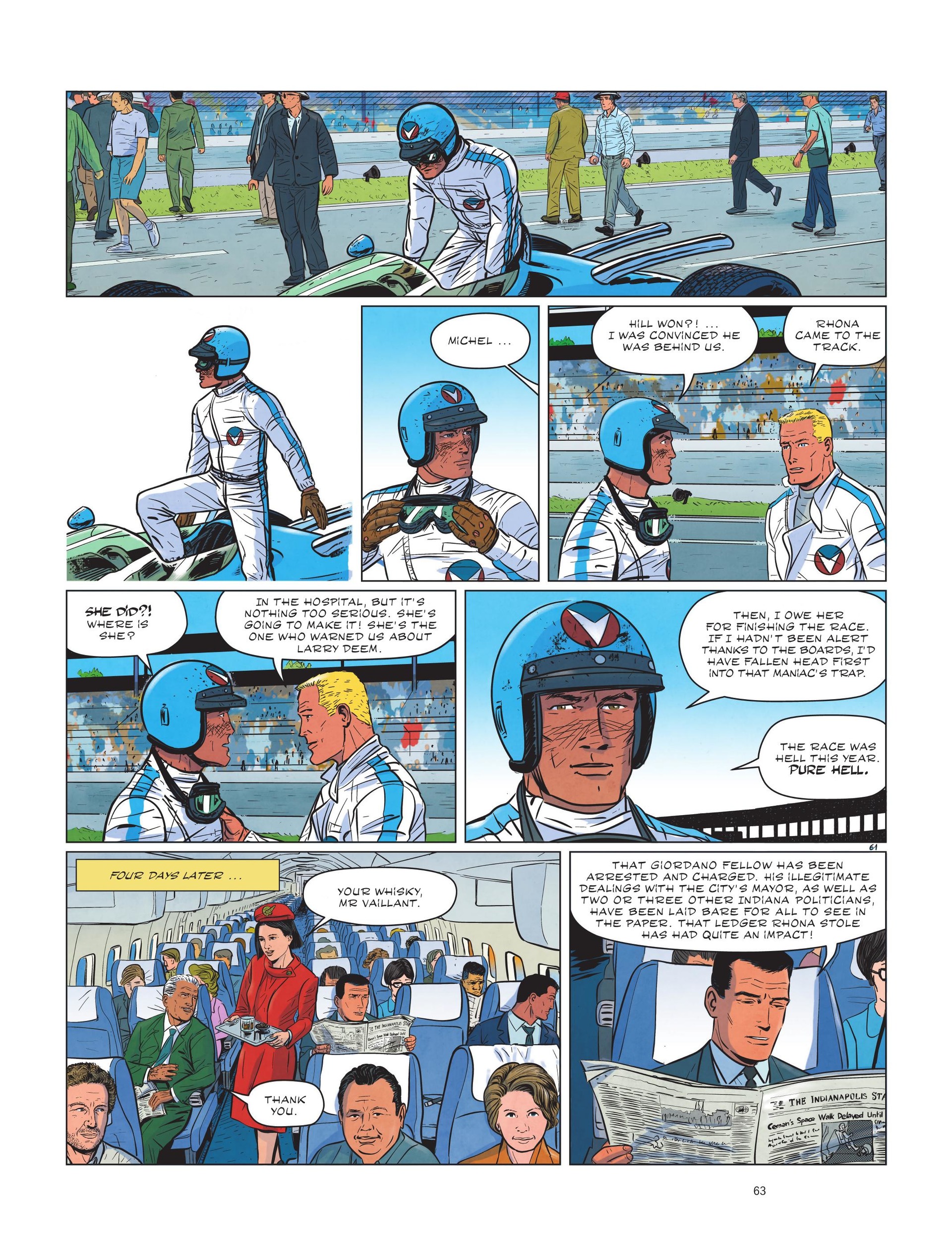 Read online Michel Vaillant: Legendary Races: In the Hell of Indianapolis comic -  Issue # Full - 64